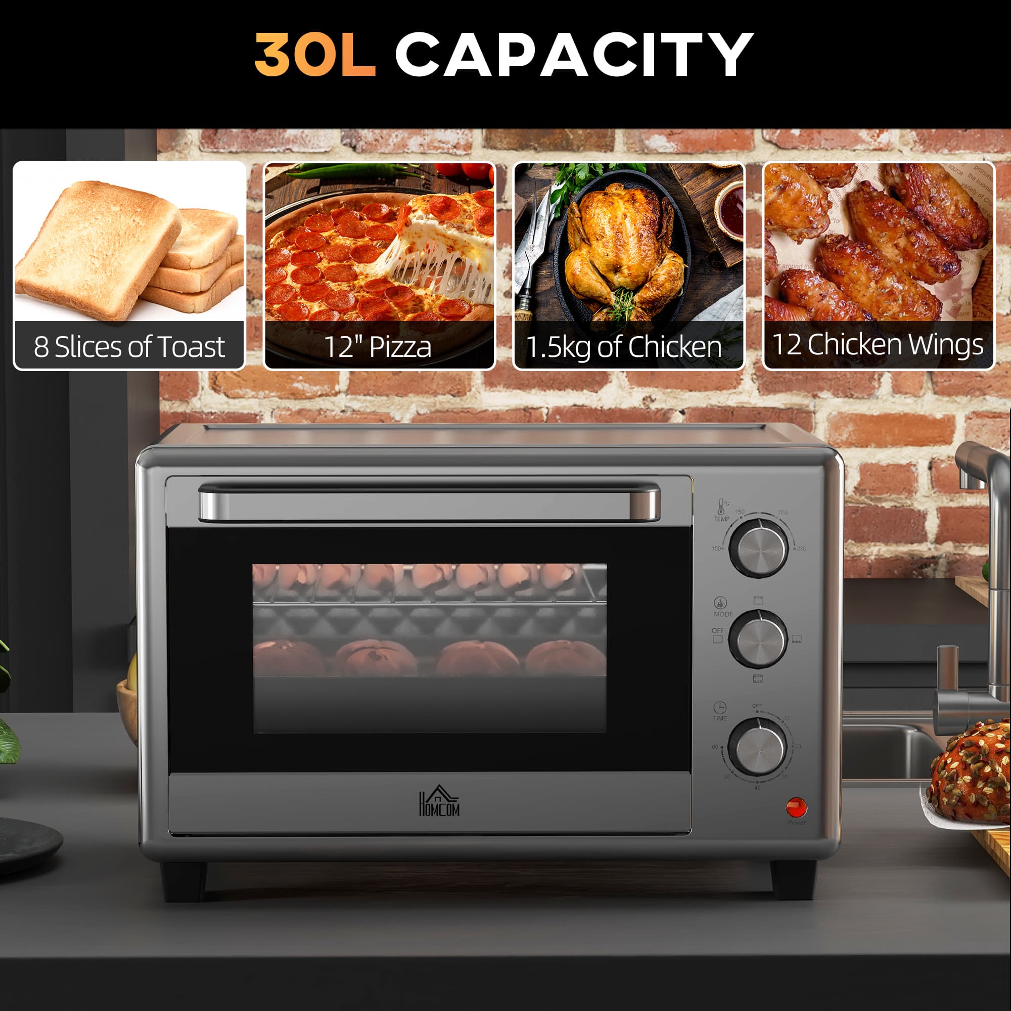 Premium 30L Mini Electric Oven for Effortless Cooking - image 4