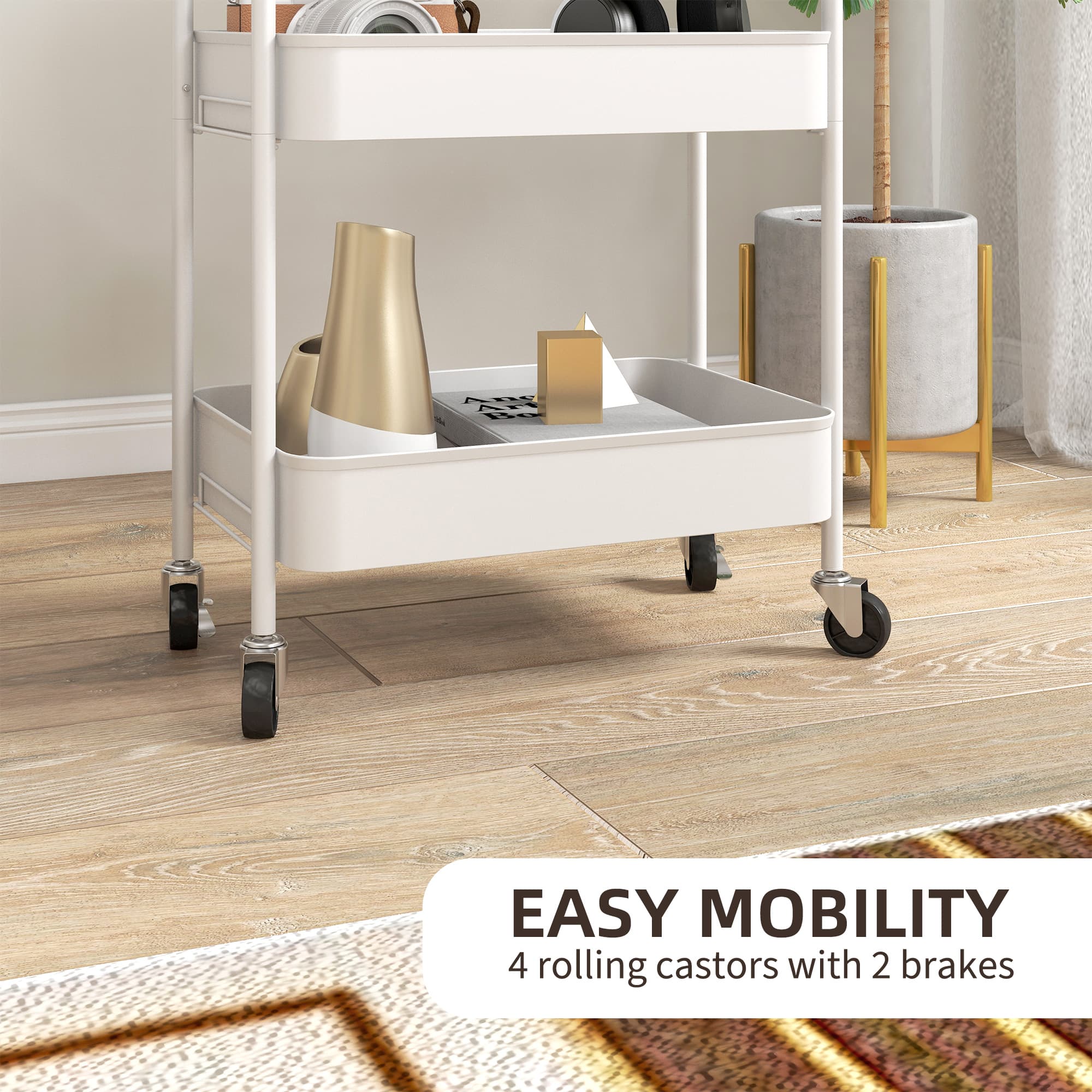 A three-tier steel trolley that rolls wherever you need it - image 5