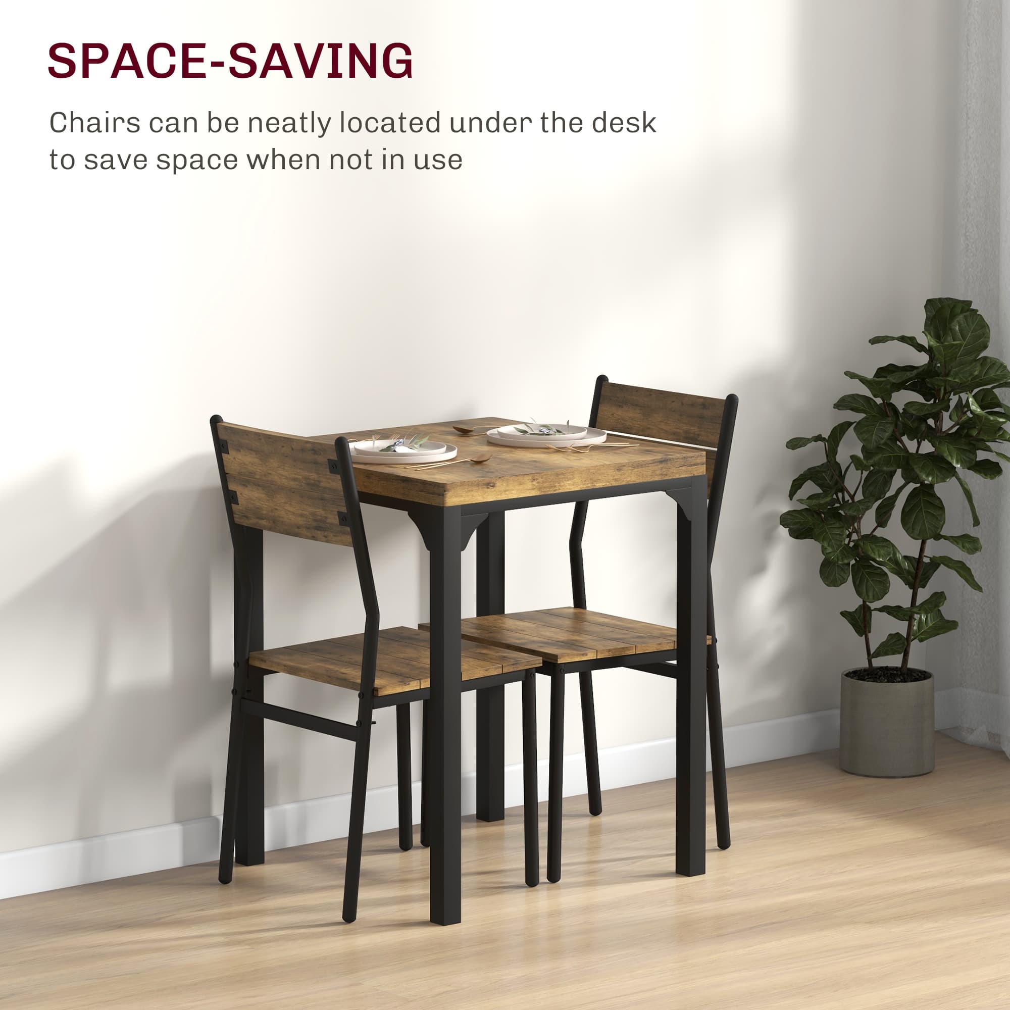 Transform Your Space with this Compact 3-Piece Dining Set - image 5