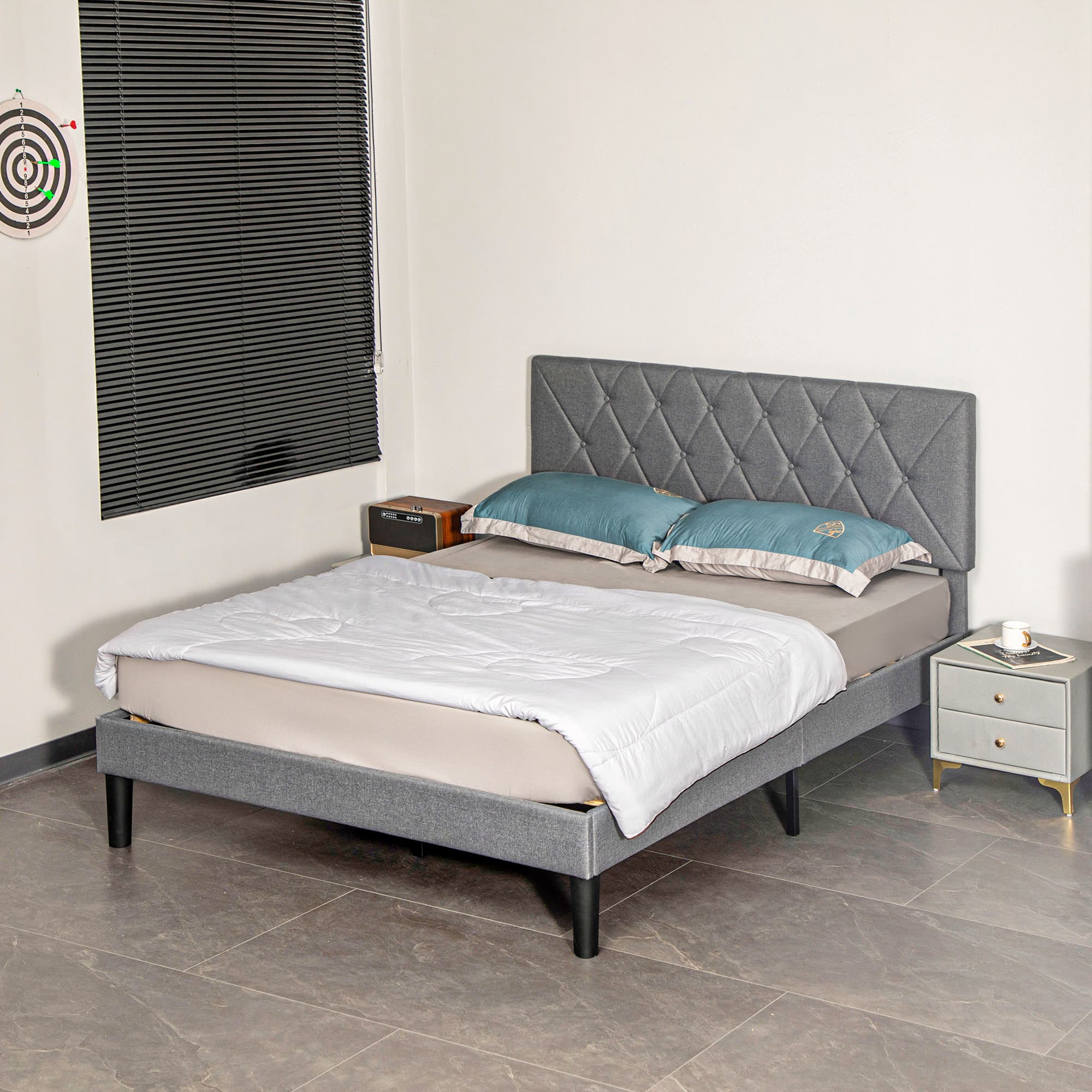 Transform Your Sleep with this Adjustable Grey Double Bed - image 3