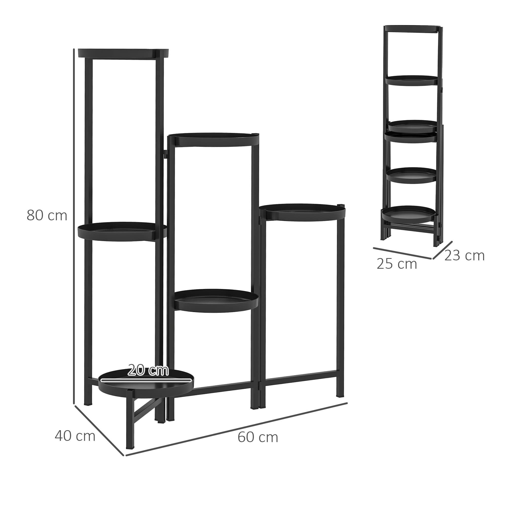 Show Off Your Plants With a Foldable Four-Tier Metal Stand - image 5