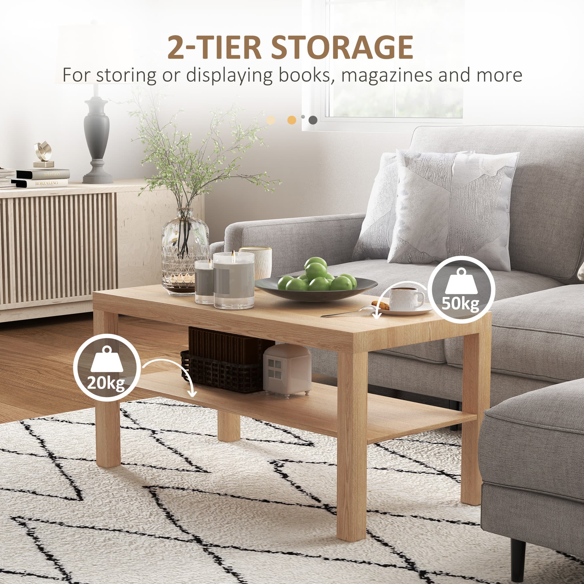 Transform Your Living Room With This 2-Tier Coffee Table - image 1