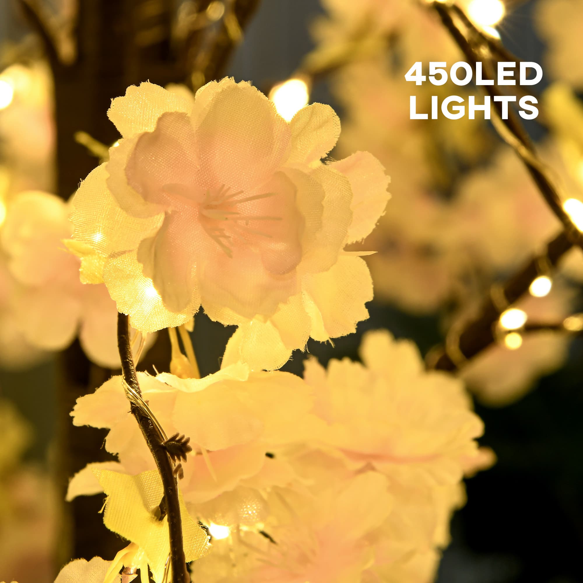 450 LED Decorative Cherry Blossom Tree – Pink - image 8