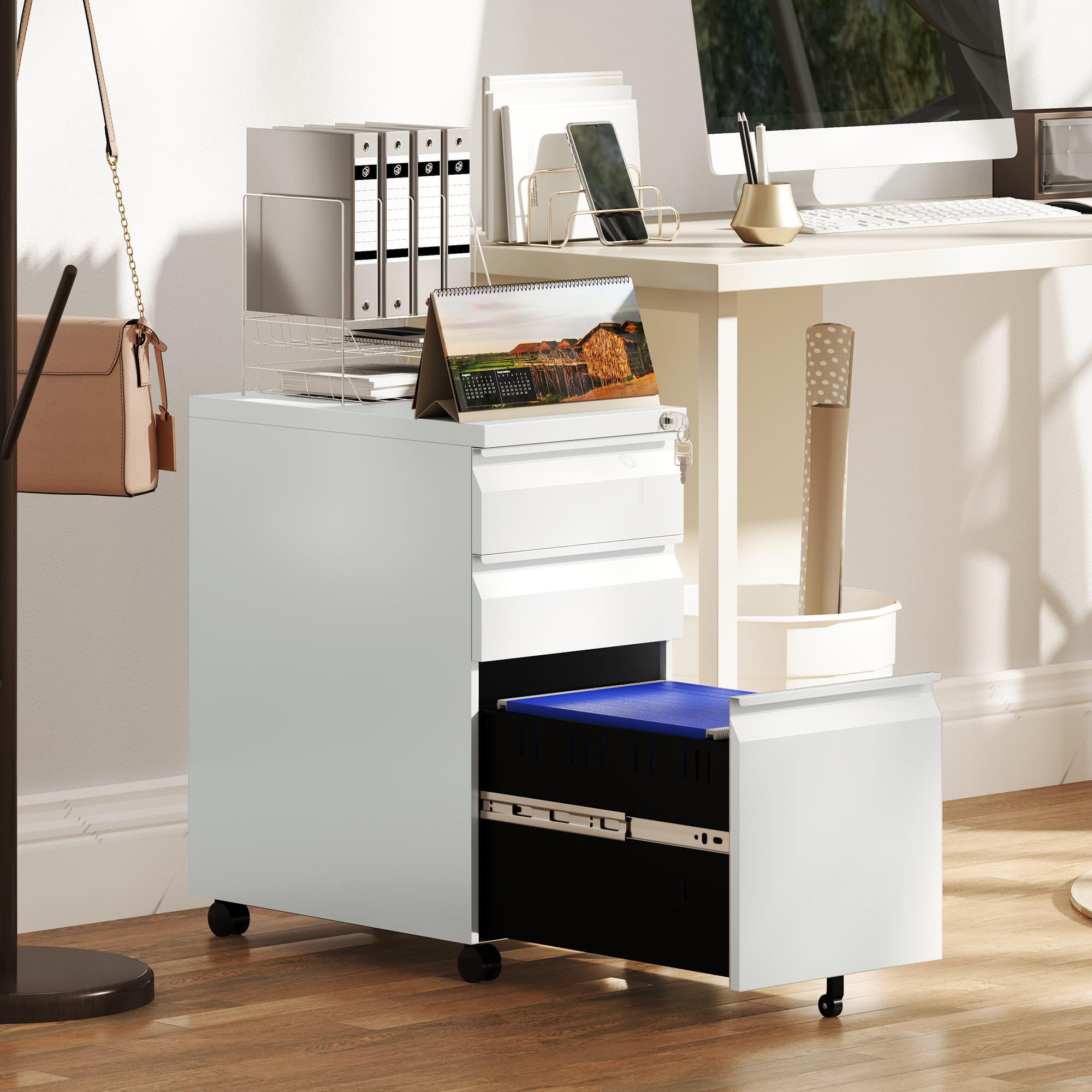 Organise Effortlessly with the Vinsetto Mobile Filing Cabinet - image 1