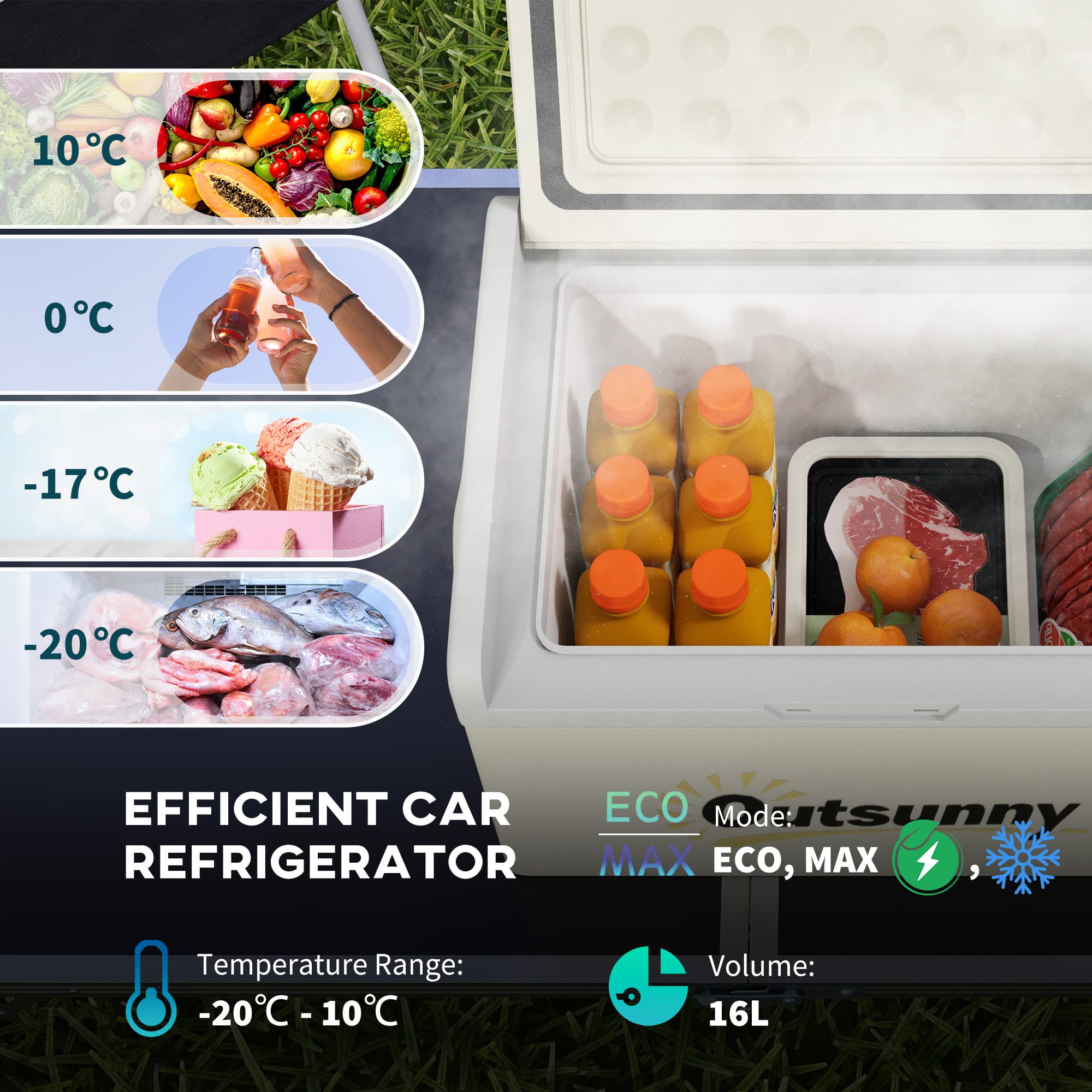 16-Litre Portable Compressor Fridge Freezer for Car and Home Use - image 9