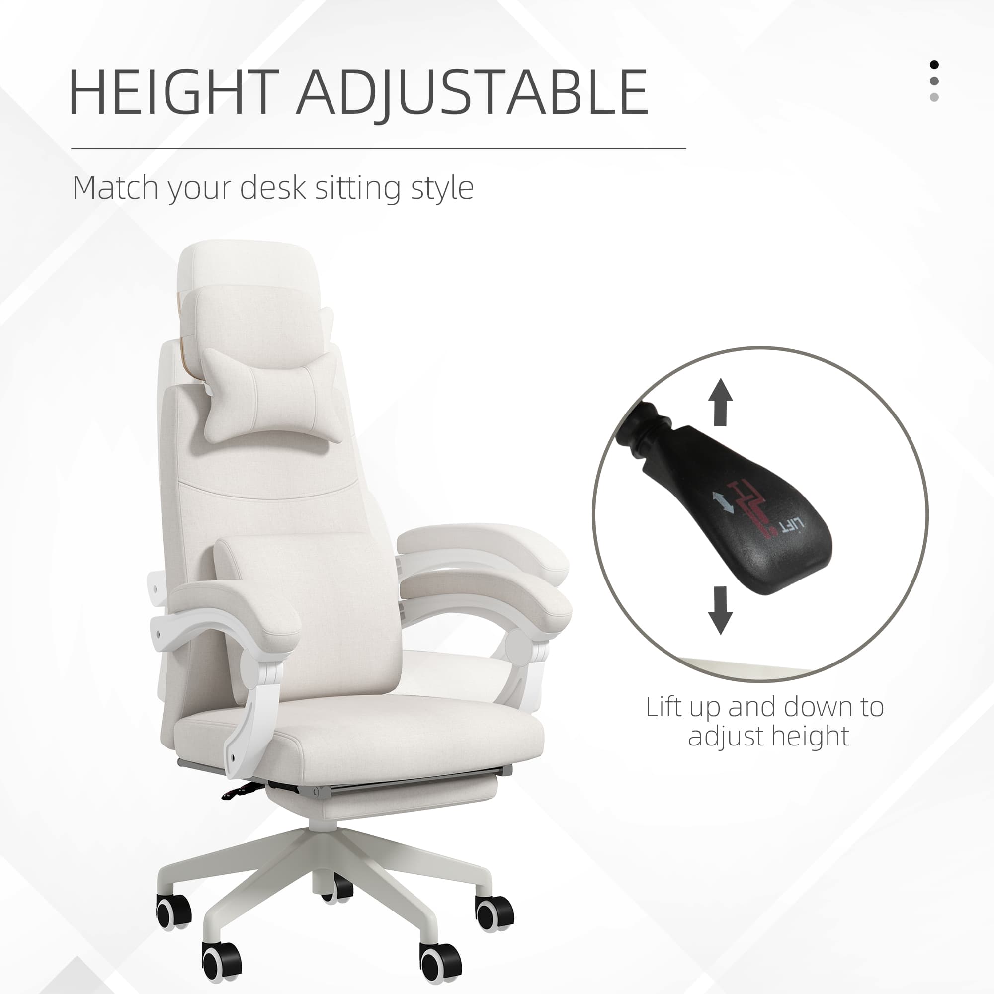 Transform Your Workspace with the Vinsetto Reclining Office Chair - image 2