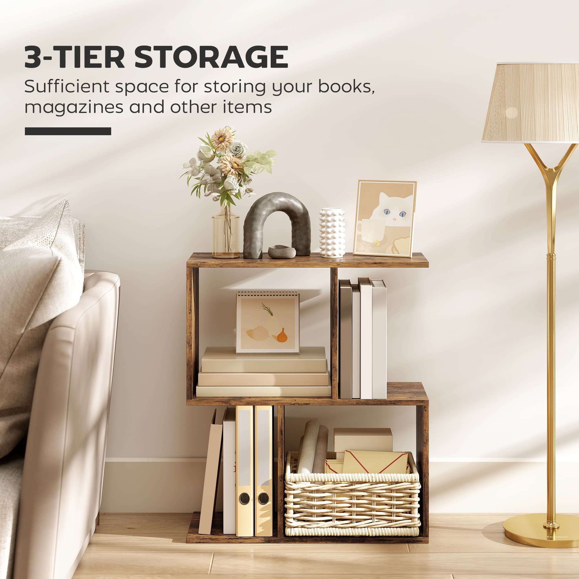 Use Narrow Spaces Better with an S-Shaped Side Table - image 10