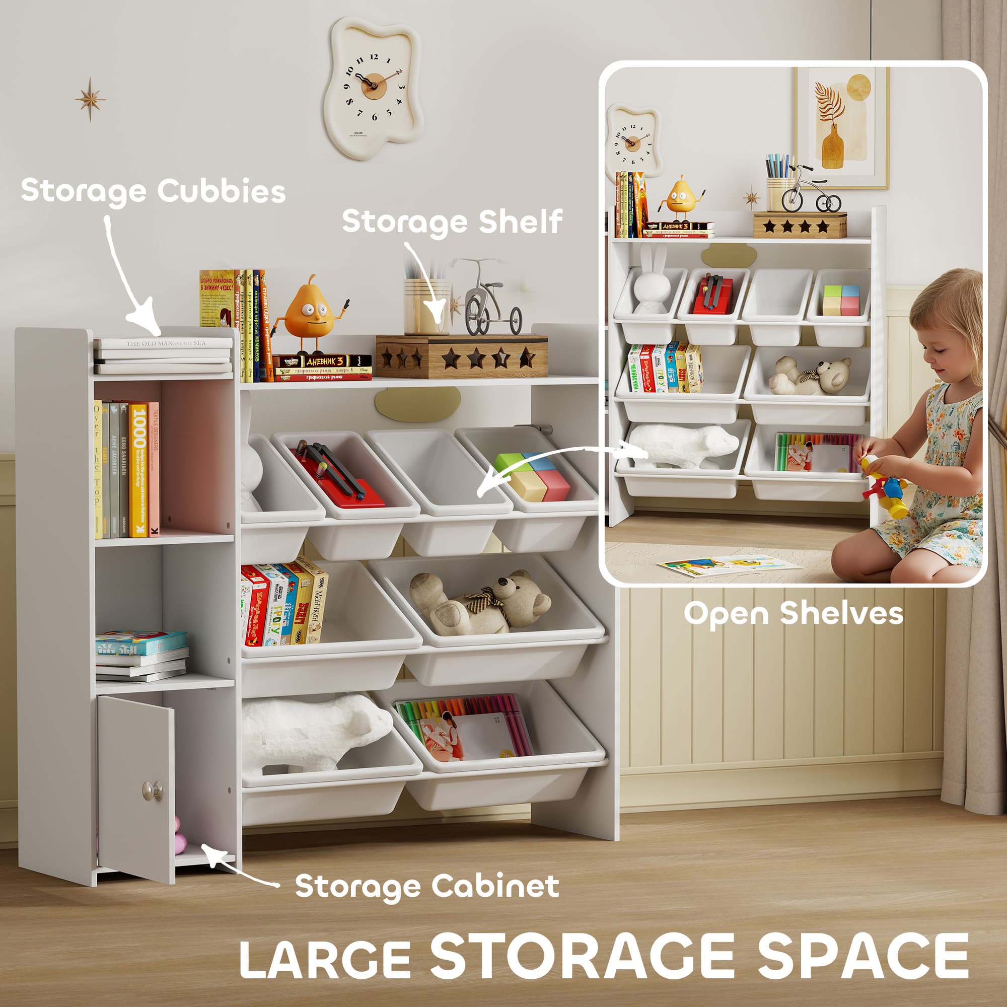 Transform Playtime with this Premium White Toy Storage Unit - image 4