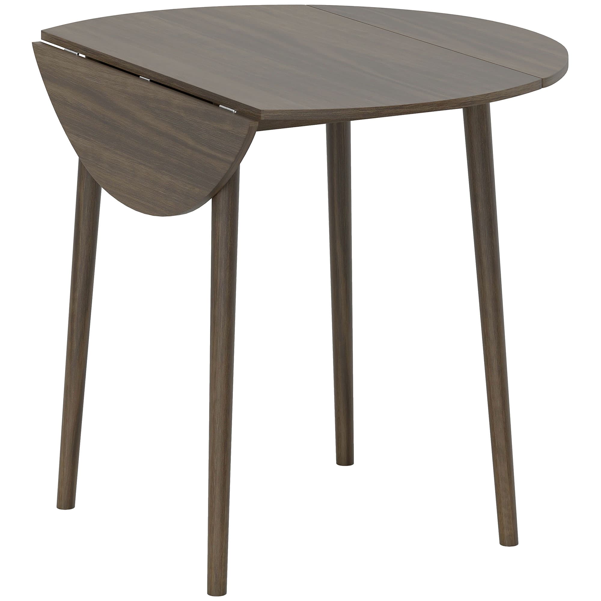 A Space-Saving Round Table That Seats Four When You Need It - Grey
