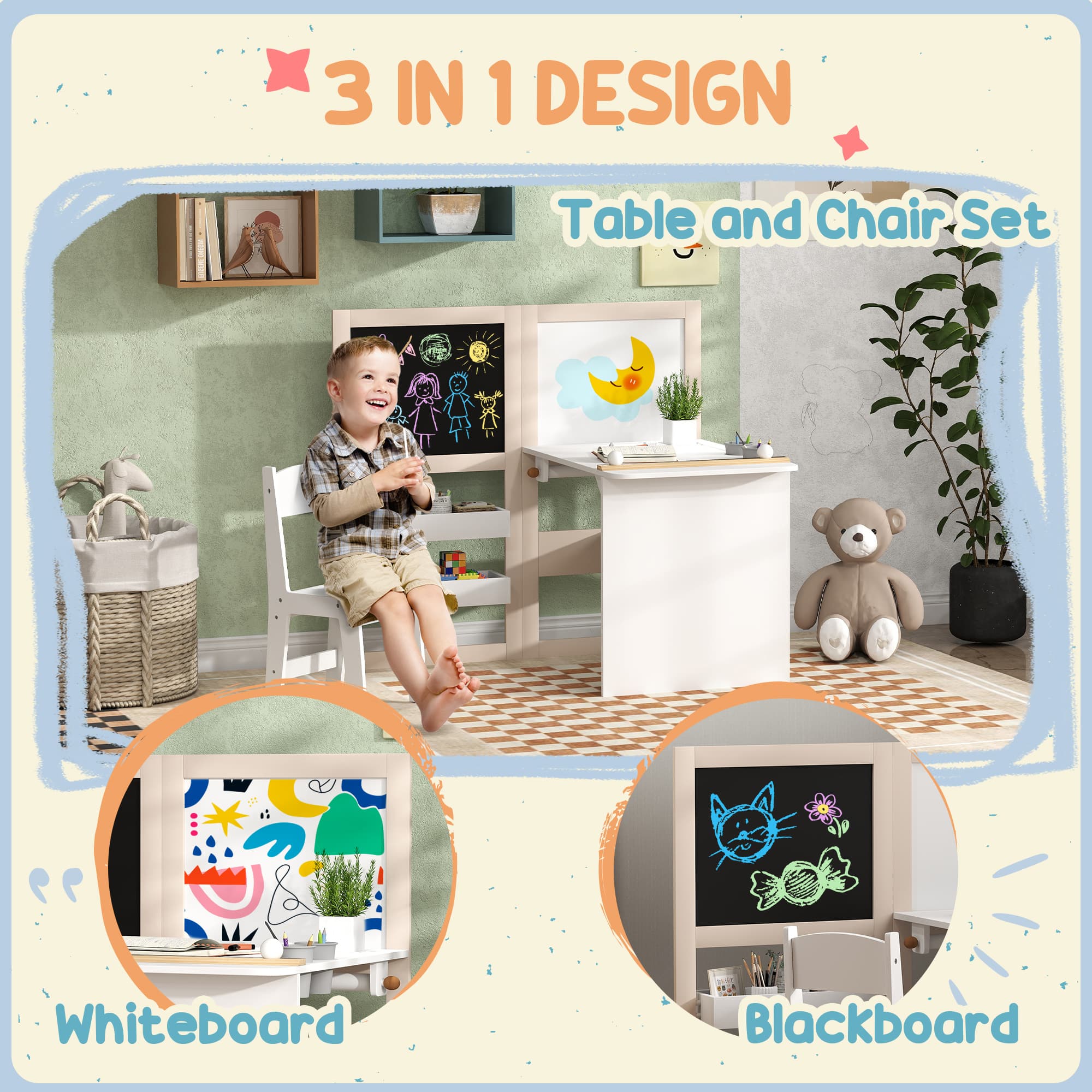 Transform Playtime with this 3-in-1 Kids Art Station - image 3