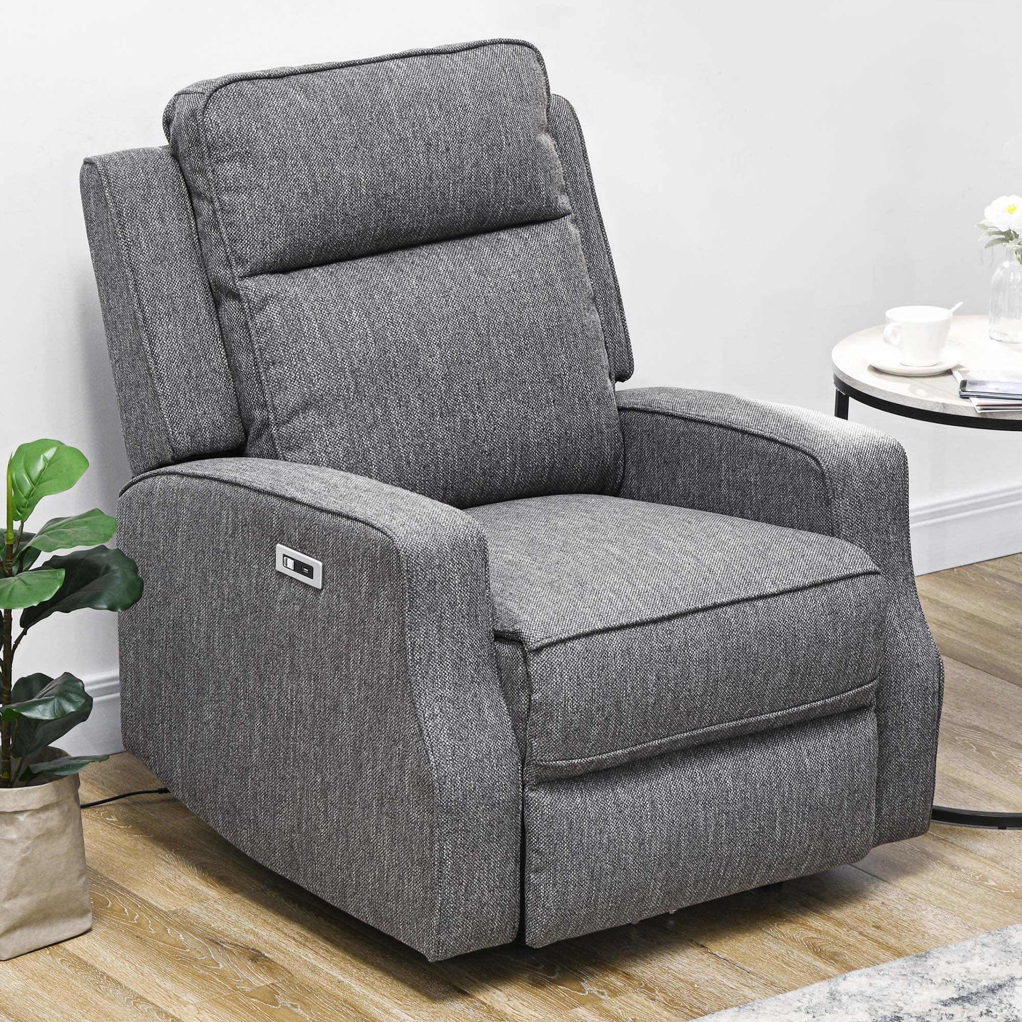 Effortless Comfort: Charcoal Grey Electric Reclining Chair - image 5