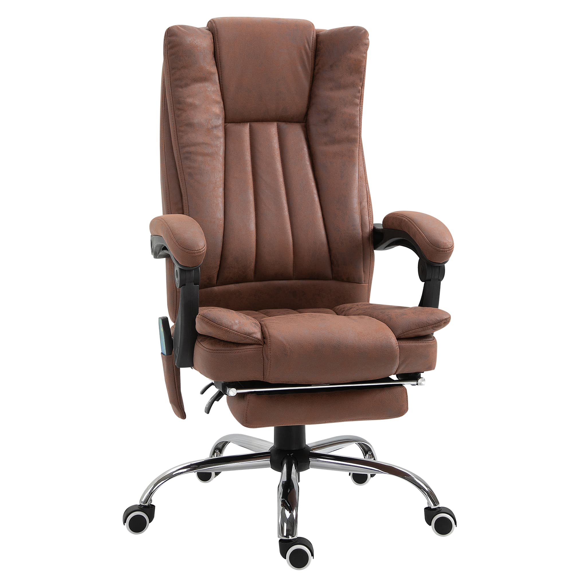 Brown Reclining Massage Office Chair with Heat - image 6