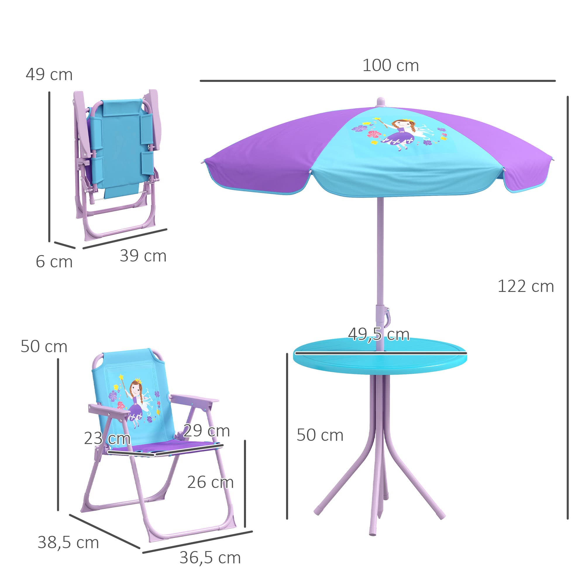 Fairy garden table and chairs for outdoor play - image 8