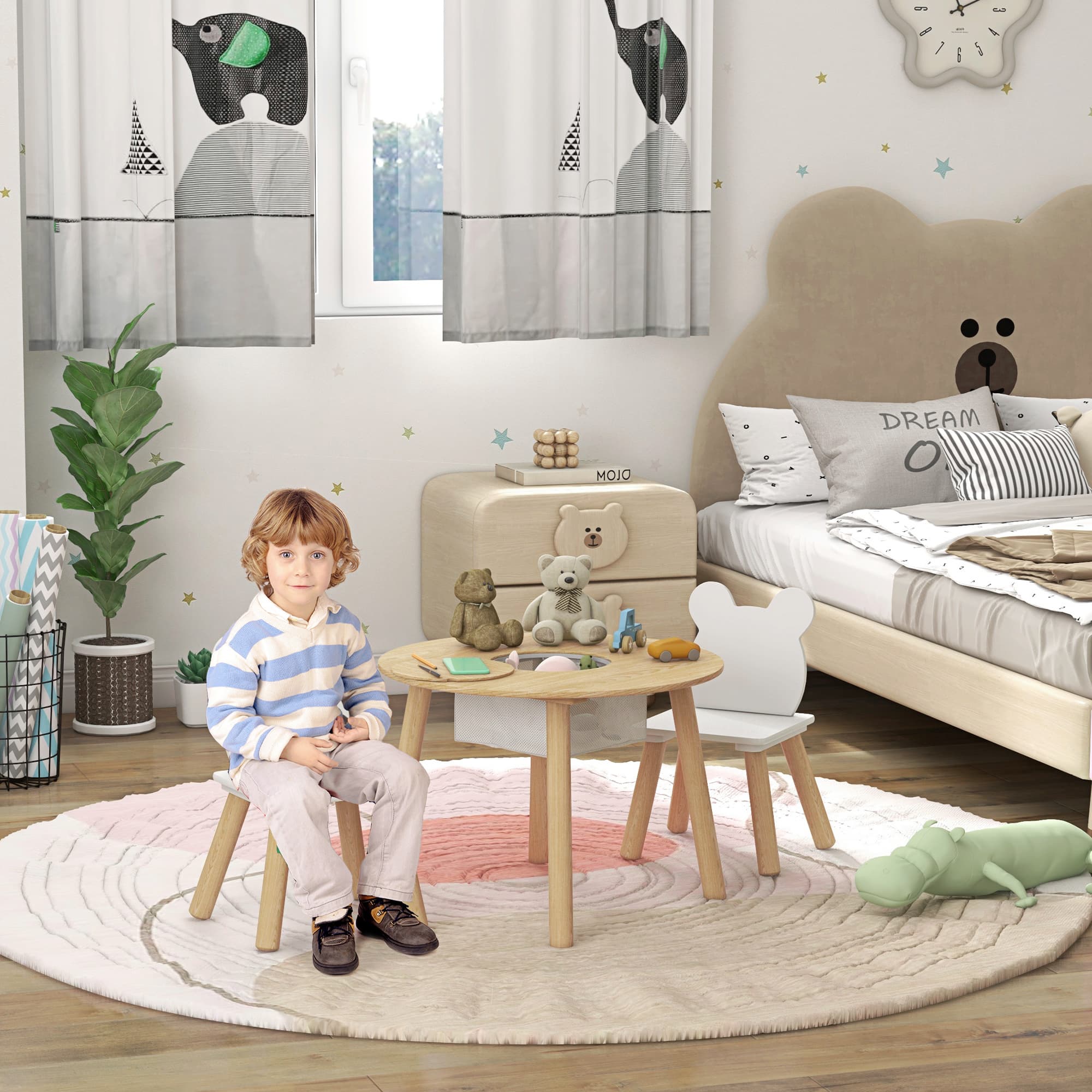 Transform Playtime with this Bear-Themed Kids Table Set - image 1