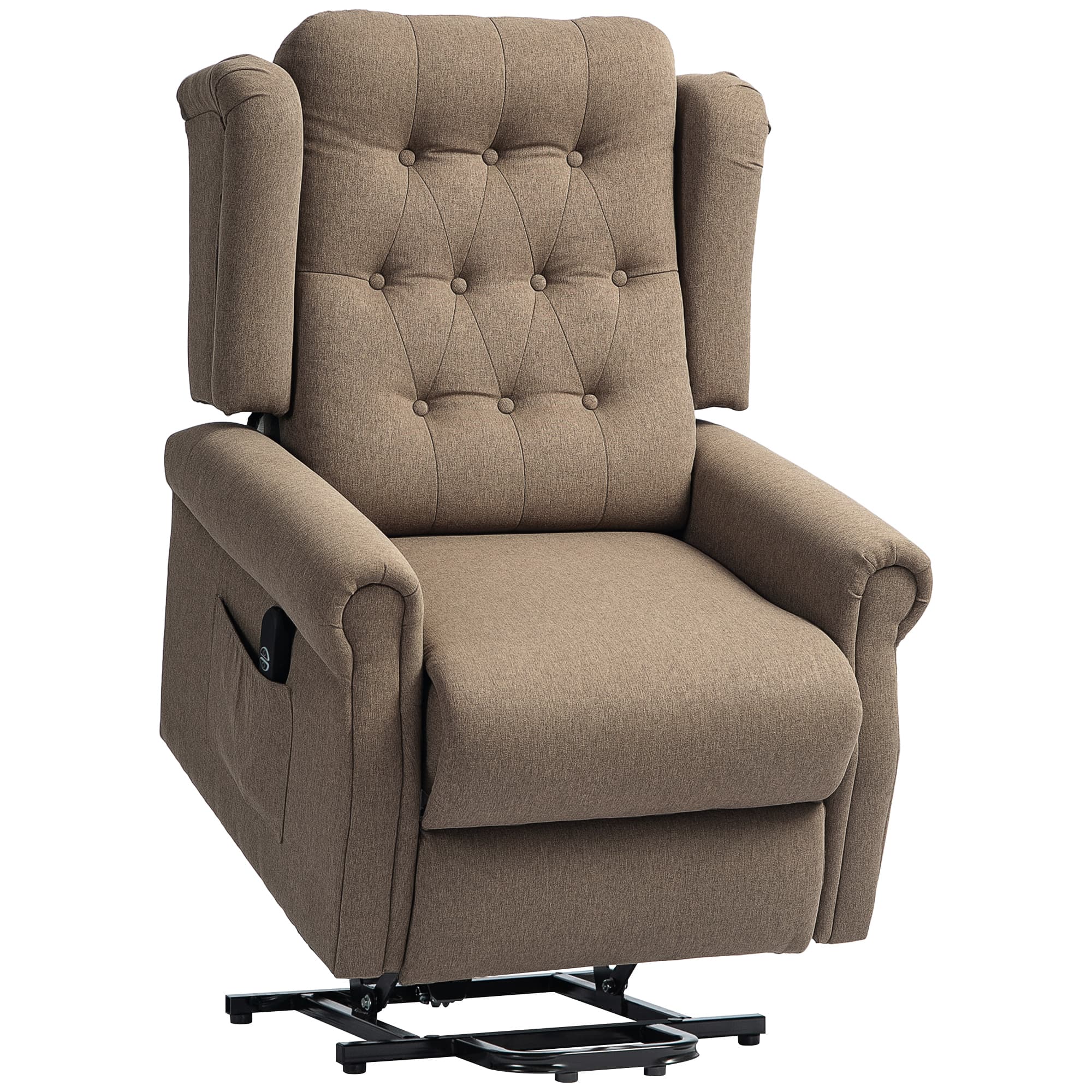 Transform Your Comfort with this Dark Brown Riser Recliner - Dark brown
