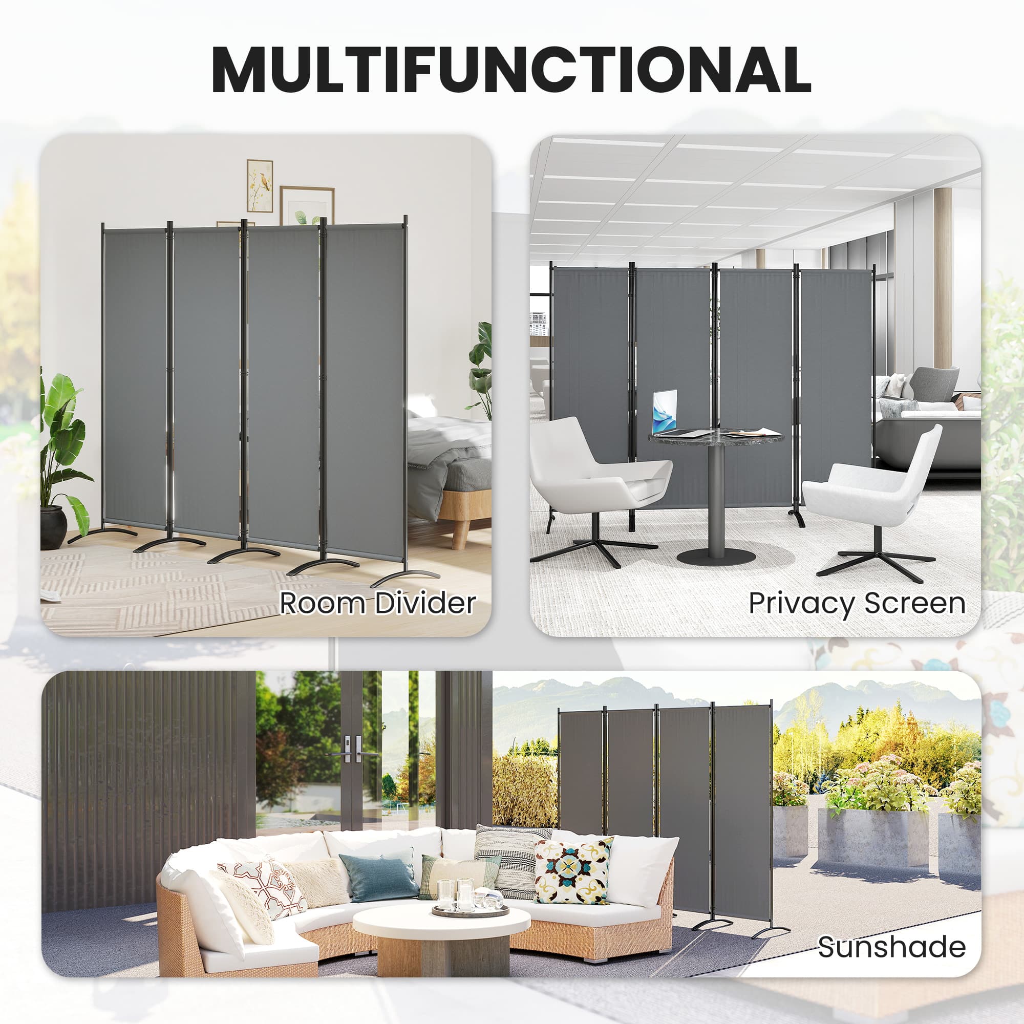 Create Instant Privacy with this 4-Panel Folding Room Divider - image 3