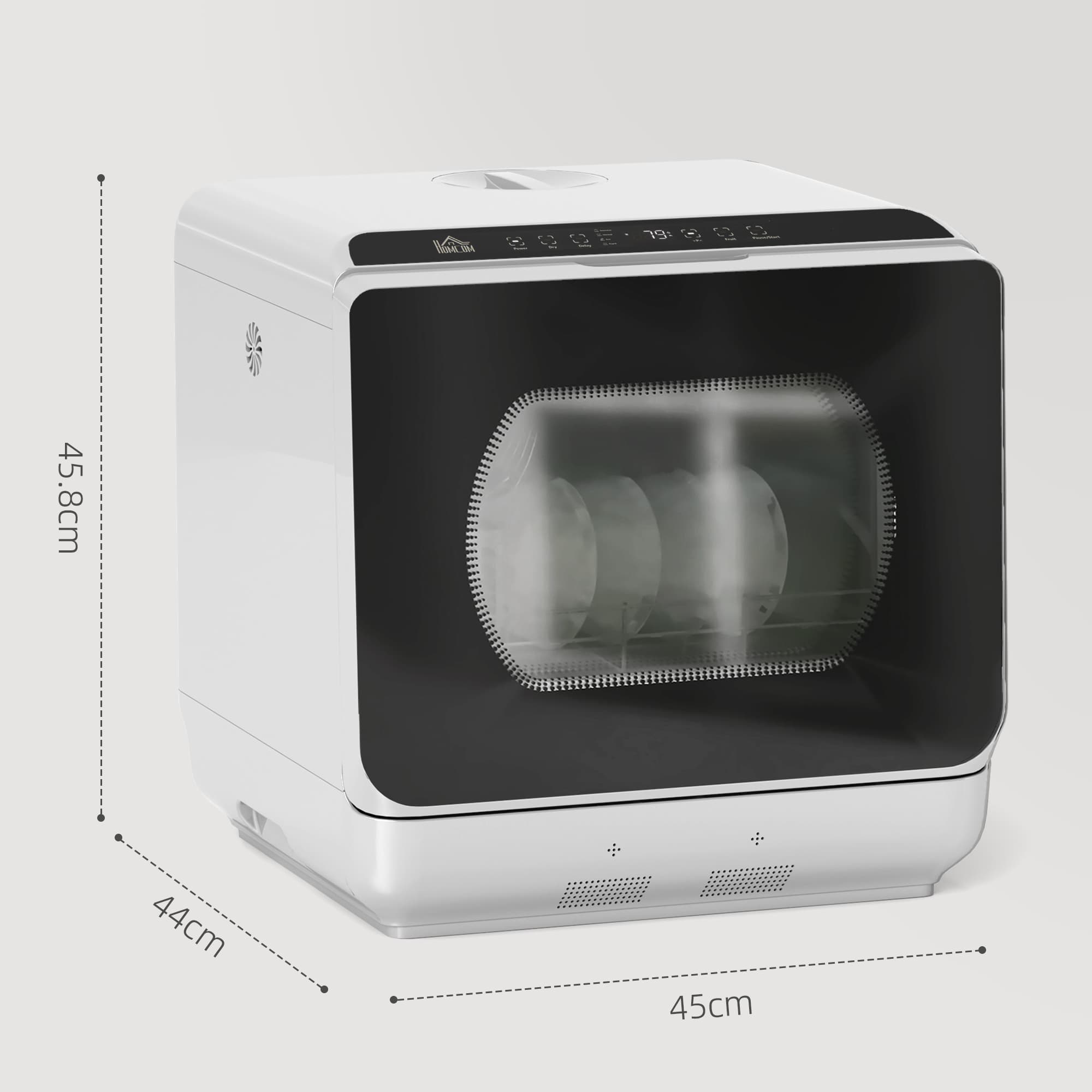 Compact Tabletop Dishwasher with Built-In 6L Tank - image 6