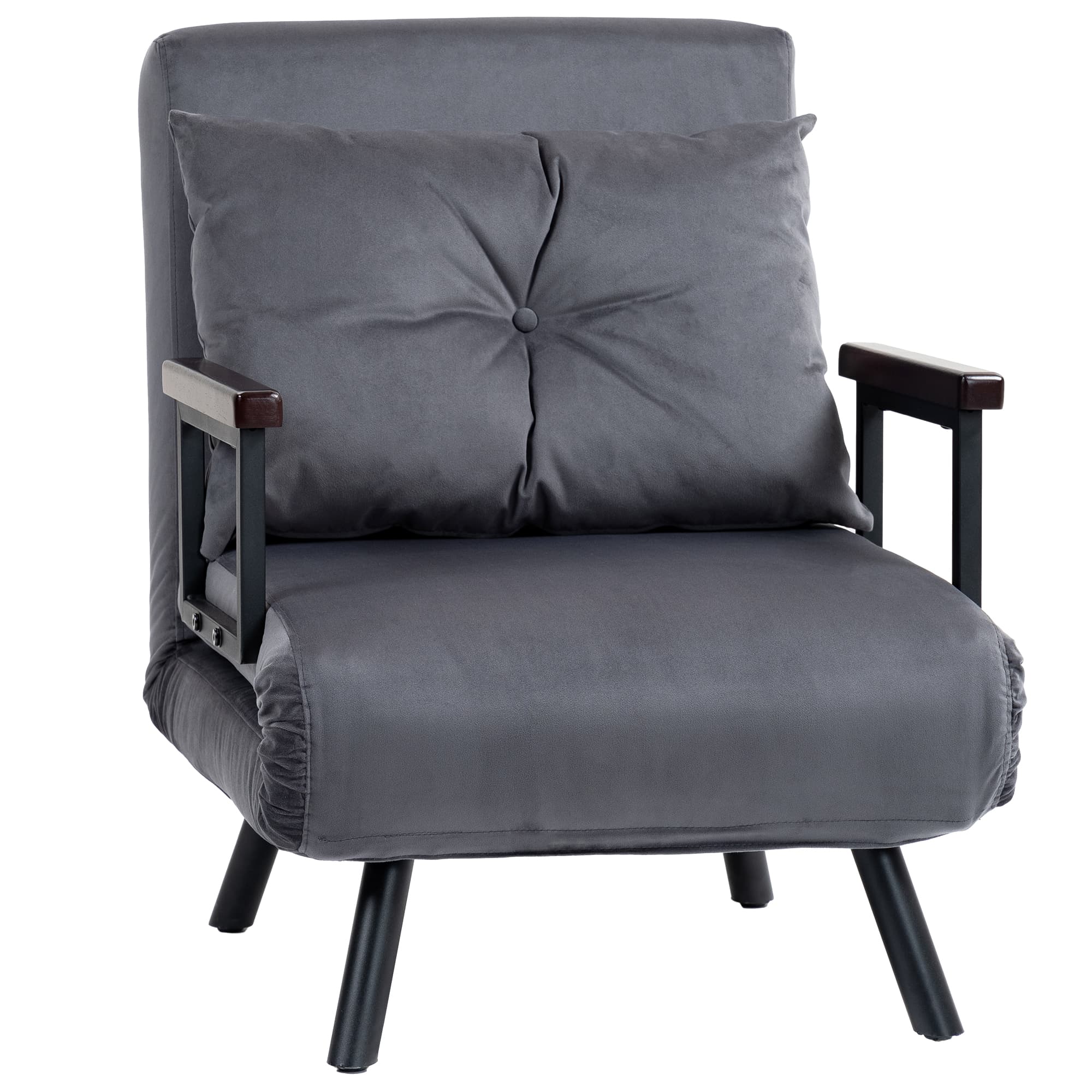 Transform Your Space with the 4-in-1 Velvet Single Chair Bed