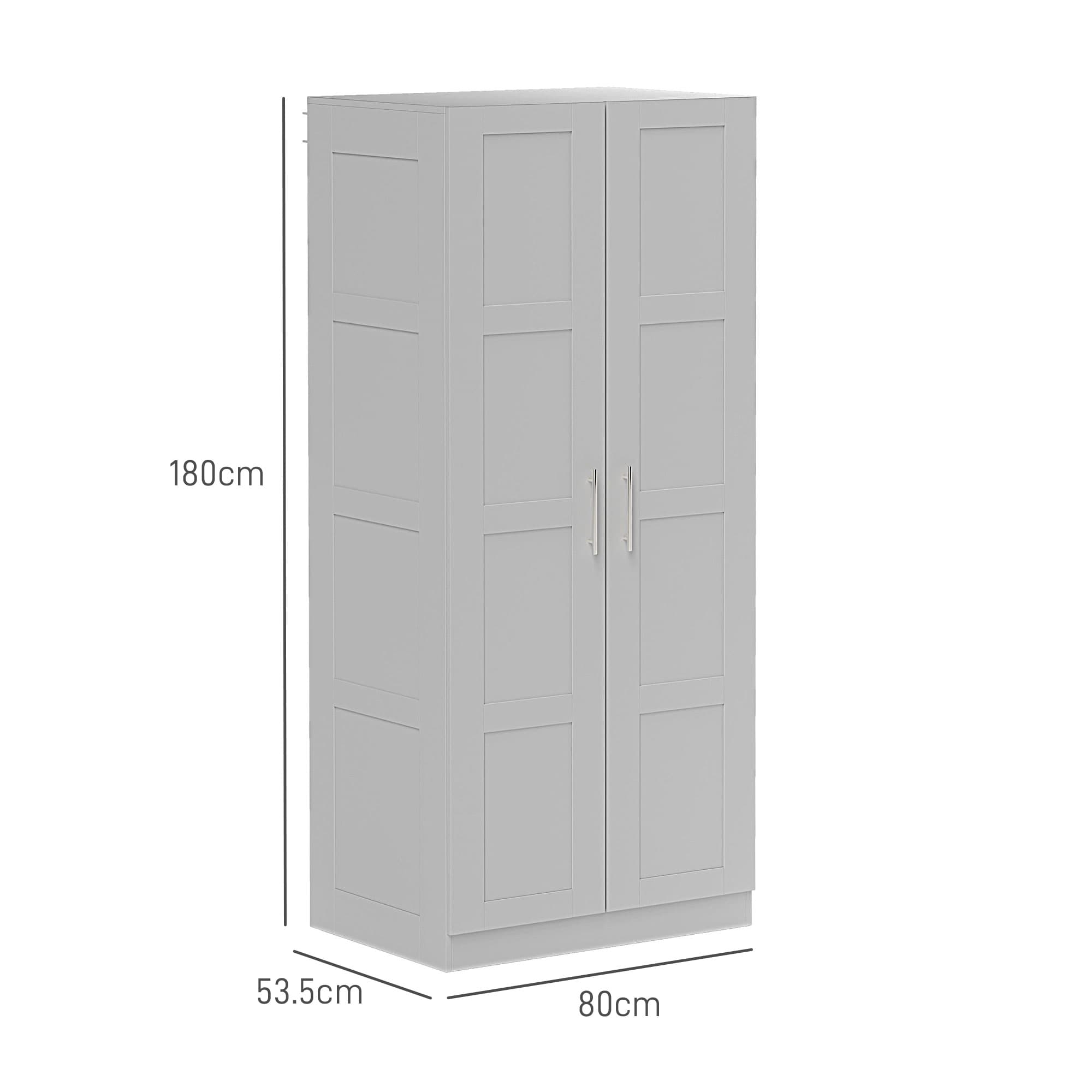 Transform Your Bedroom with this Grey Double Door Wardrobe - image 5