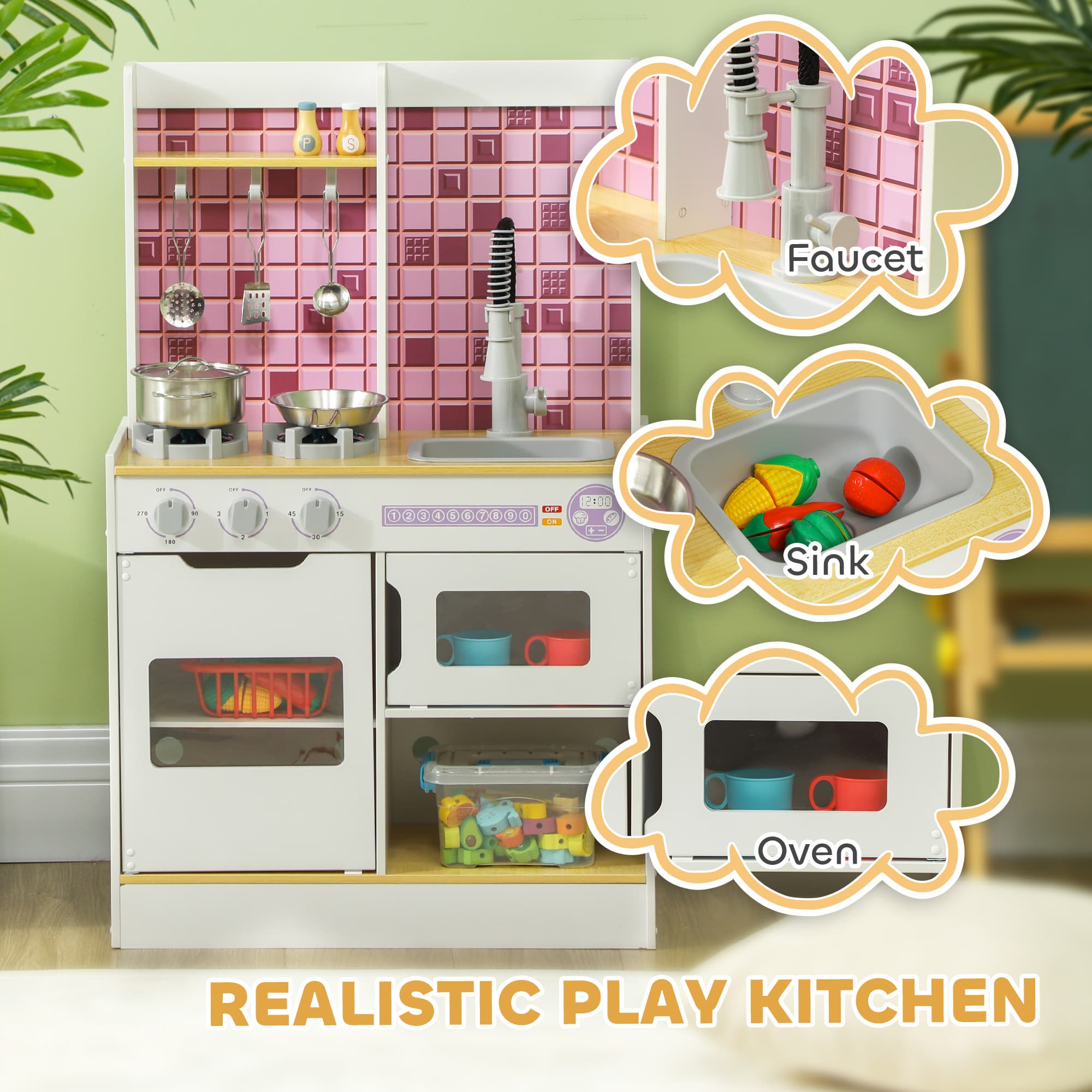 Transform Playtime with this Interactive White Kids Kitchen - image 4