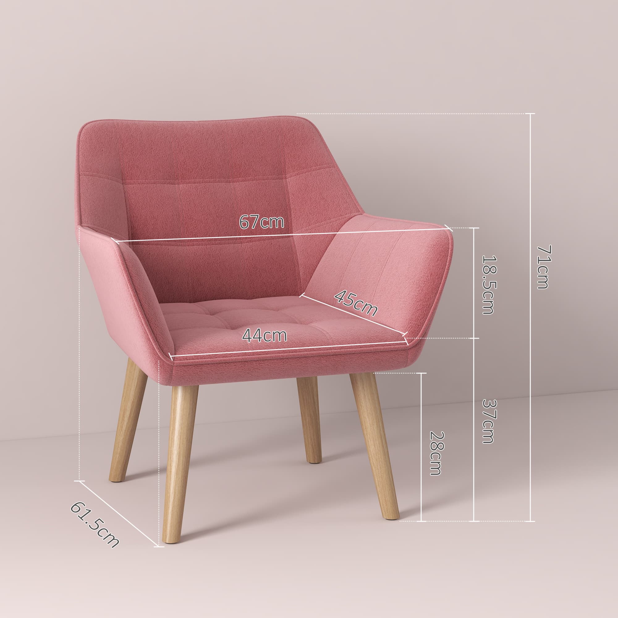 Sink Into Comfort with this Luxe Pink Velvet Accent Chair - image 1