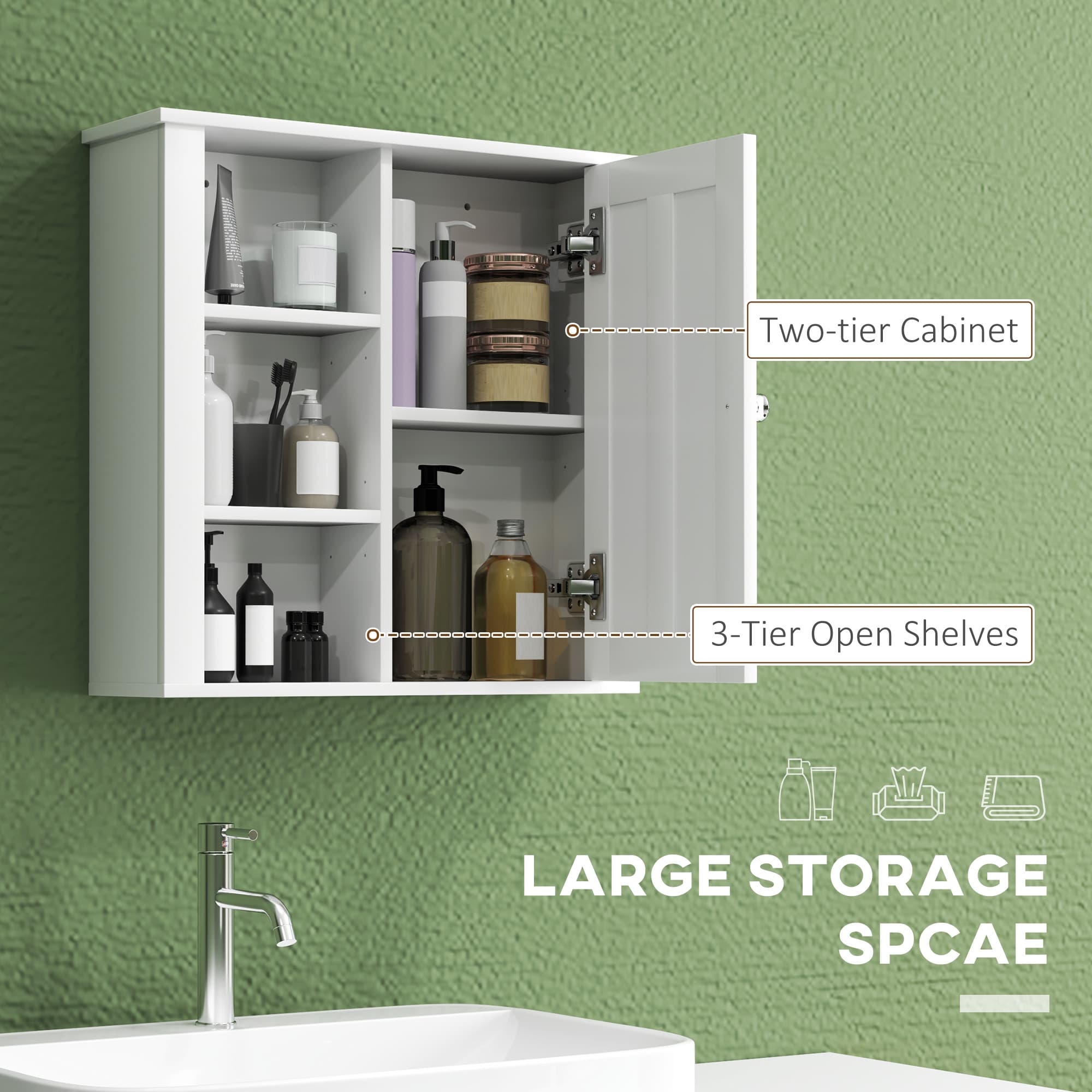 Keep bathroom essentials tidy without losing floor space - image 5