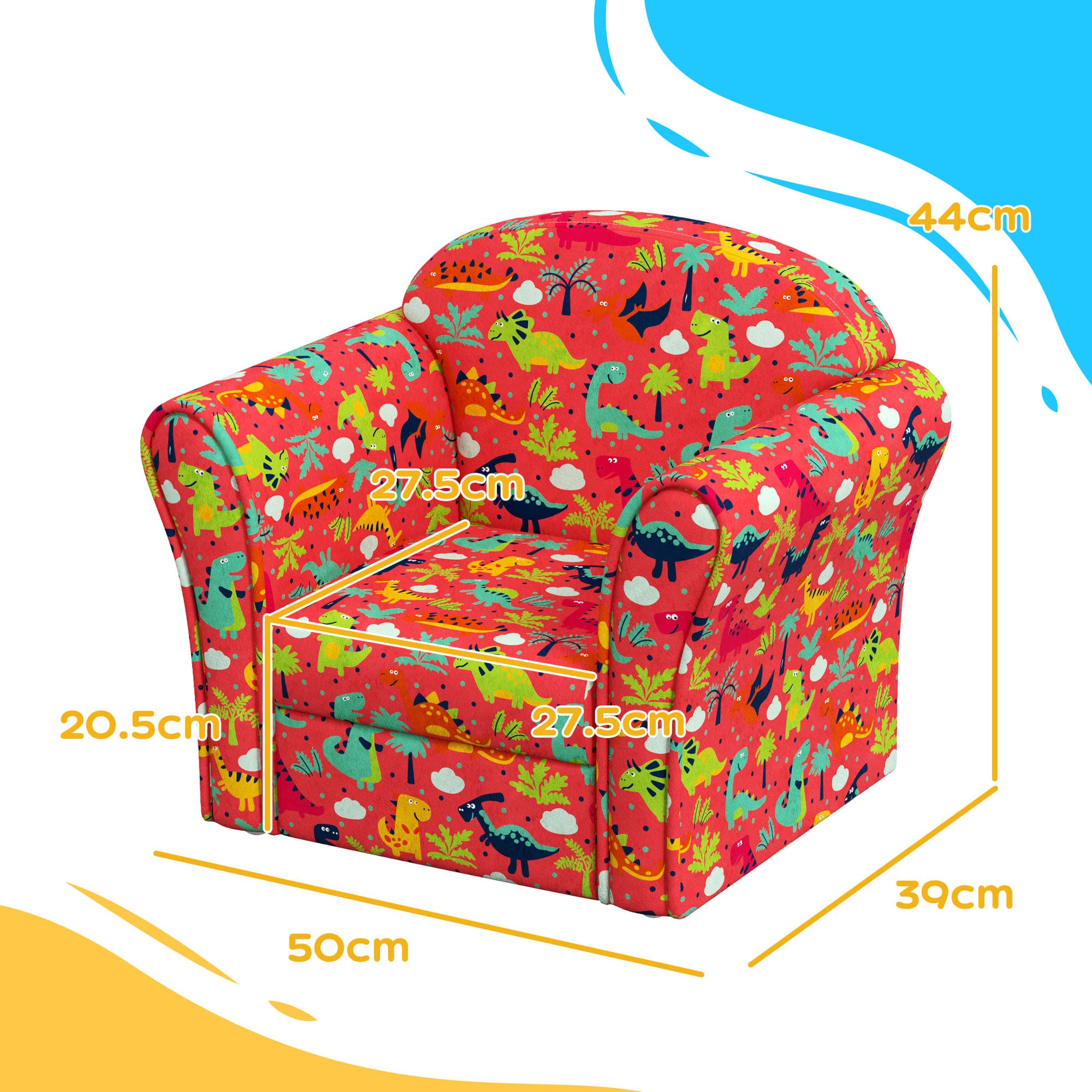 Transform Their Playroom with this Red Dinosaur Armchair - image 1