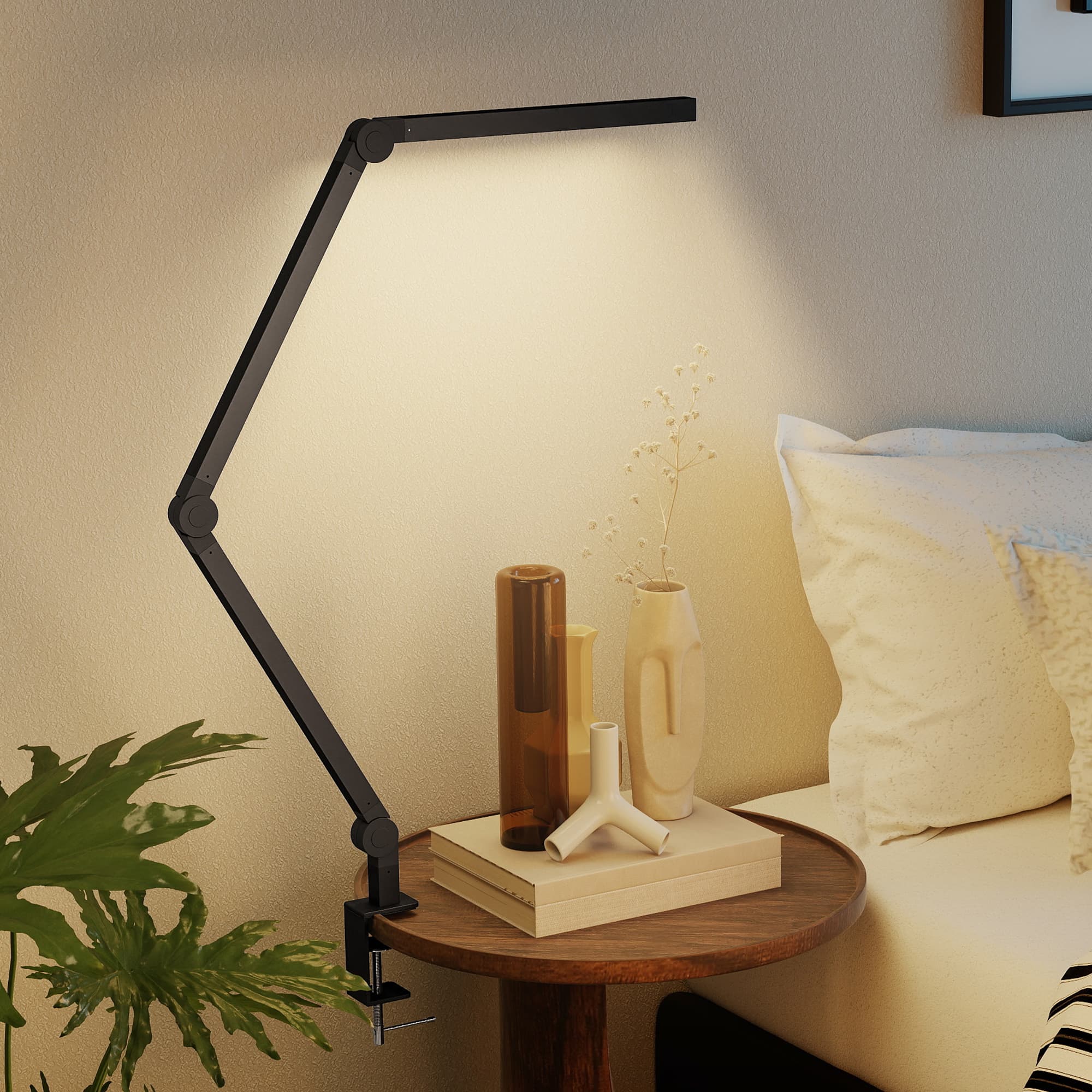 Black Dimmable LED Desk Lamp with Clamp - image 10