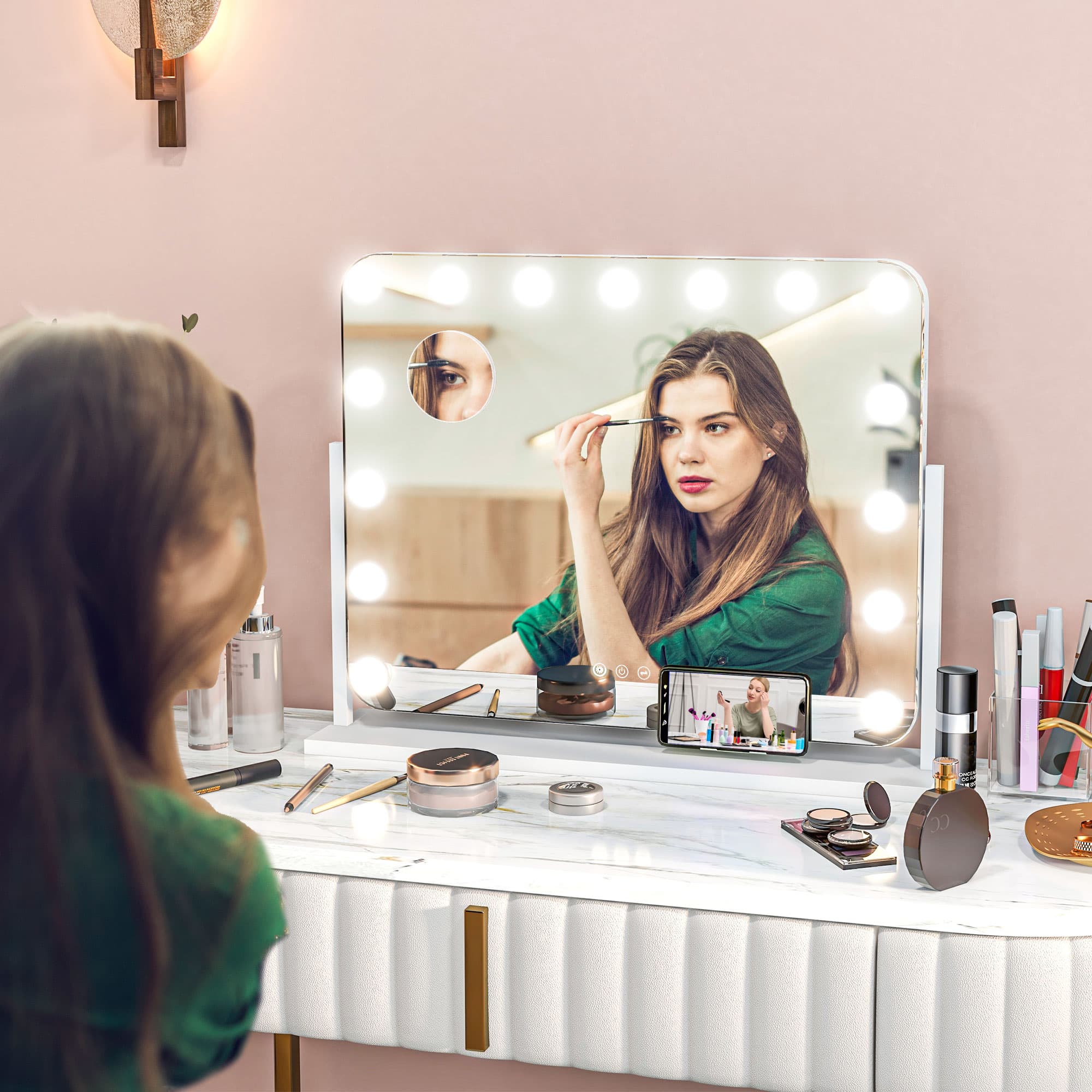 Transform Your Routine with this 14 LED Vanity Mirror - image 1