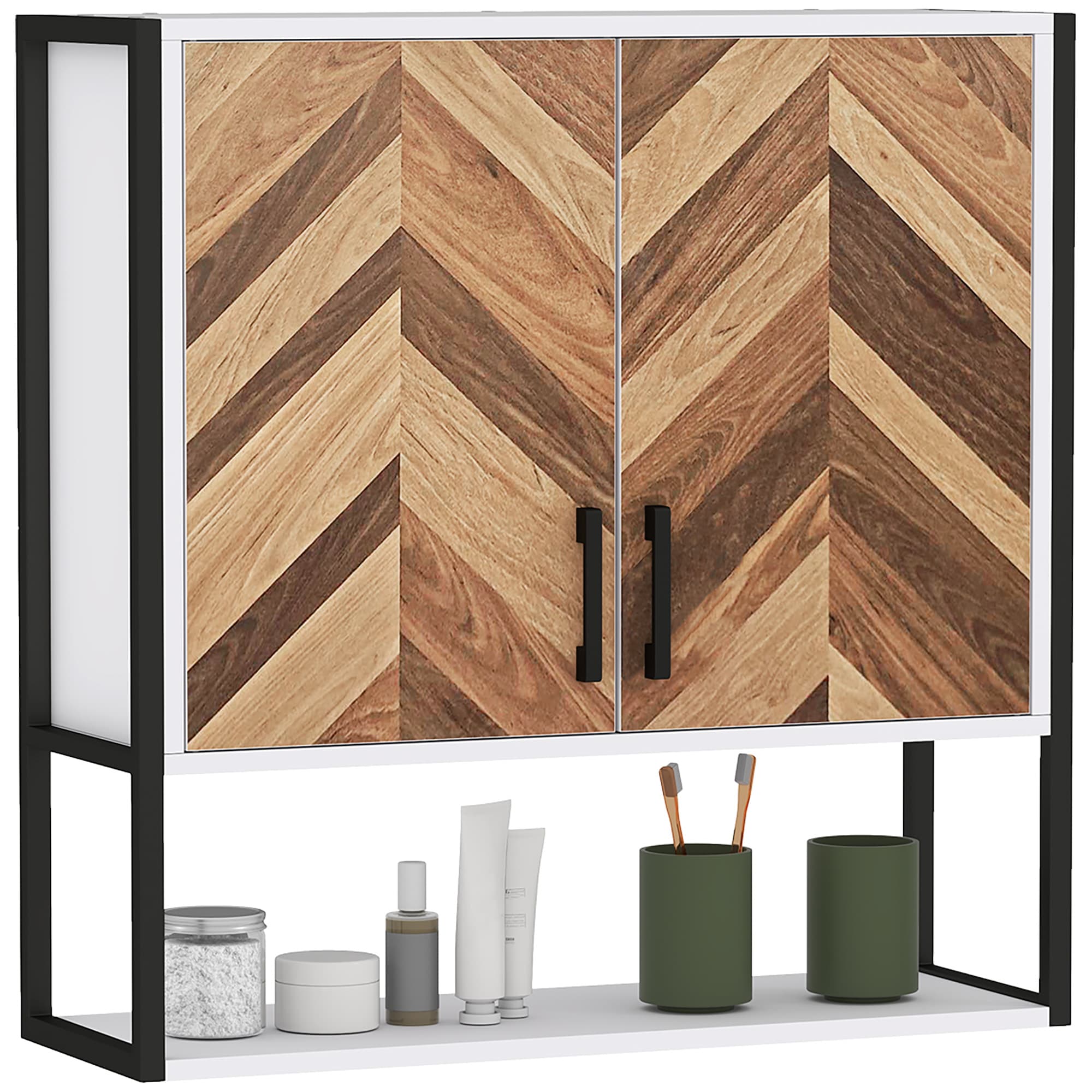 Transform Your Space with this Walnut Wall Bathroom Cabinet