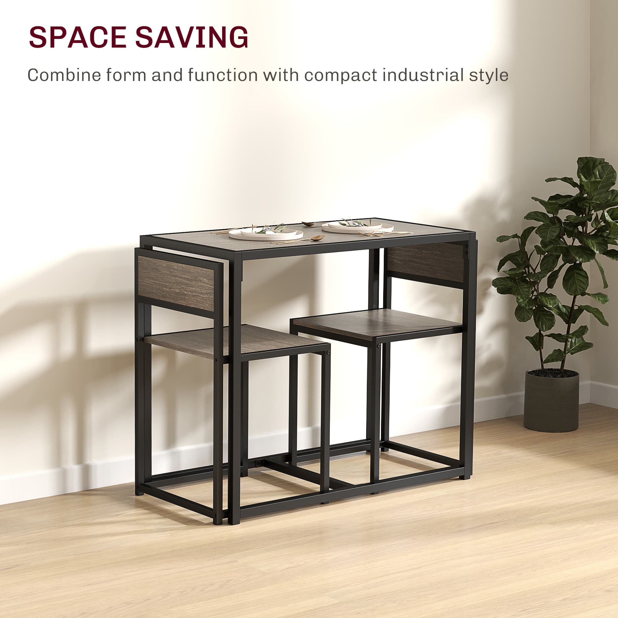 Transform Your Space with this Compact 2-Seater Dining Set - image 5
