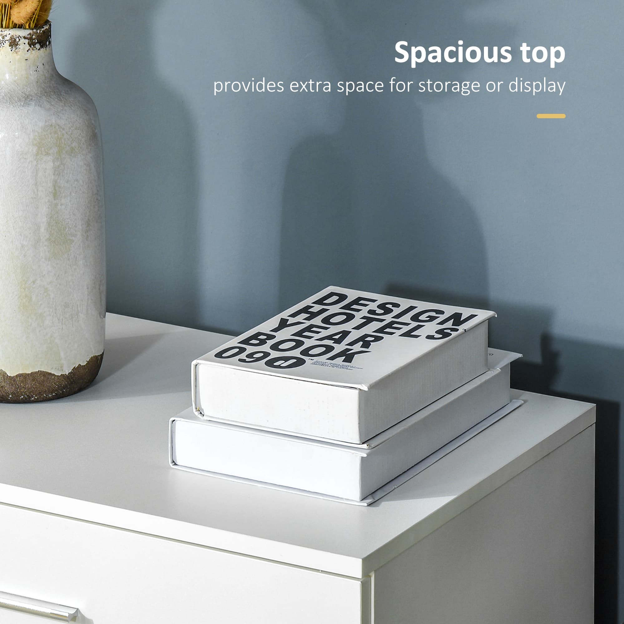 Modern White 4-Drawer Chest for Effortless Storage - image 1
