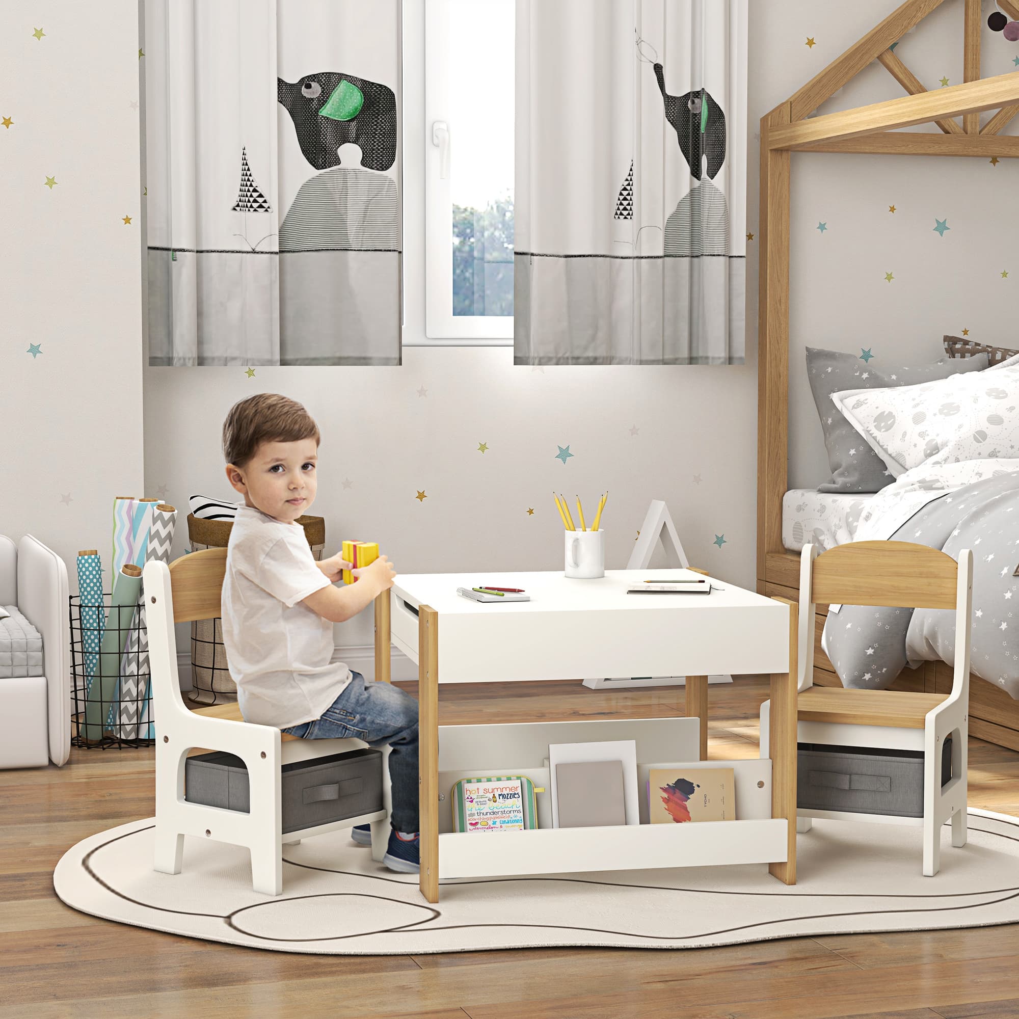 Transform Playtime with this 3-Piece Kids Table Set - image 5