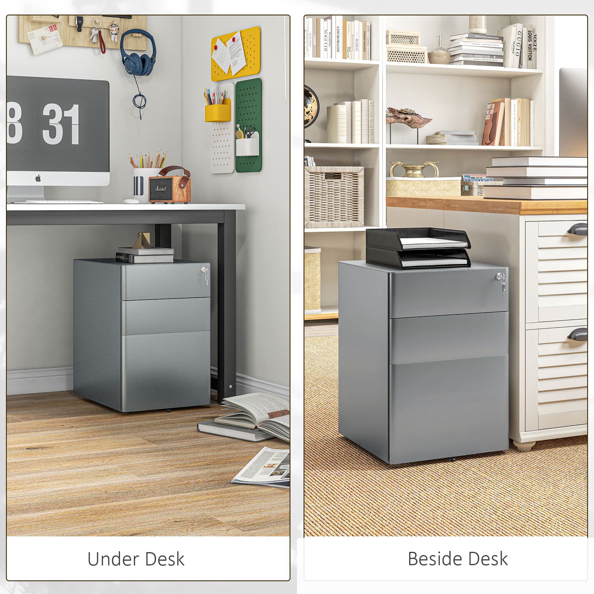 Organise Your Office with the Vinsetto Steel Filing Cabinet - image 1