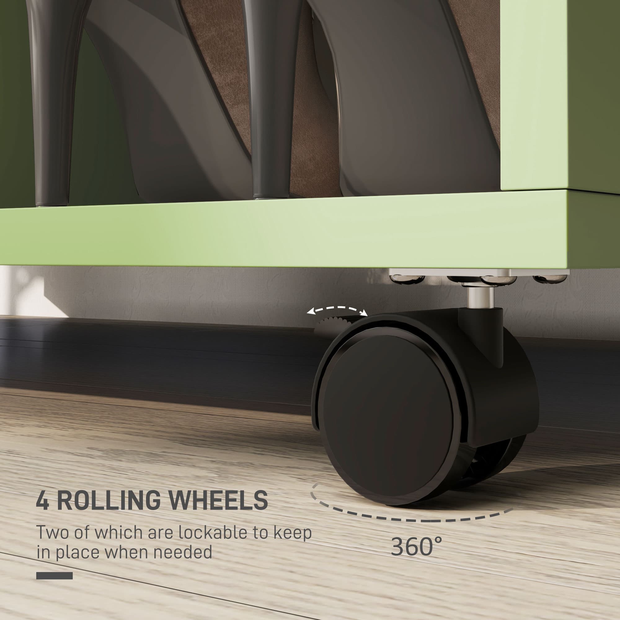 Transform Your Space With This Mobile Green Open Wardrobe - image 3