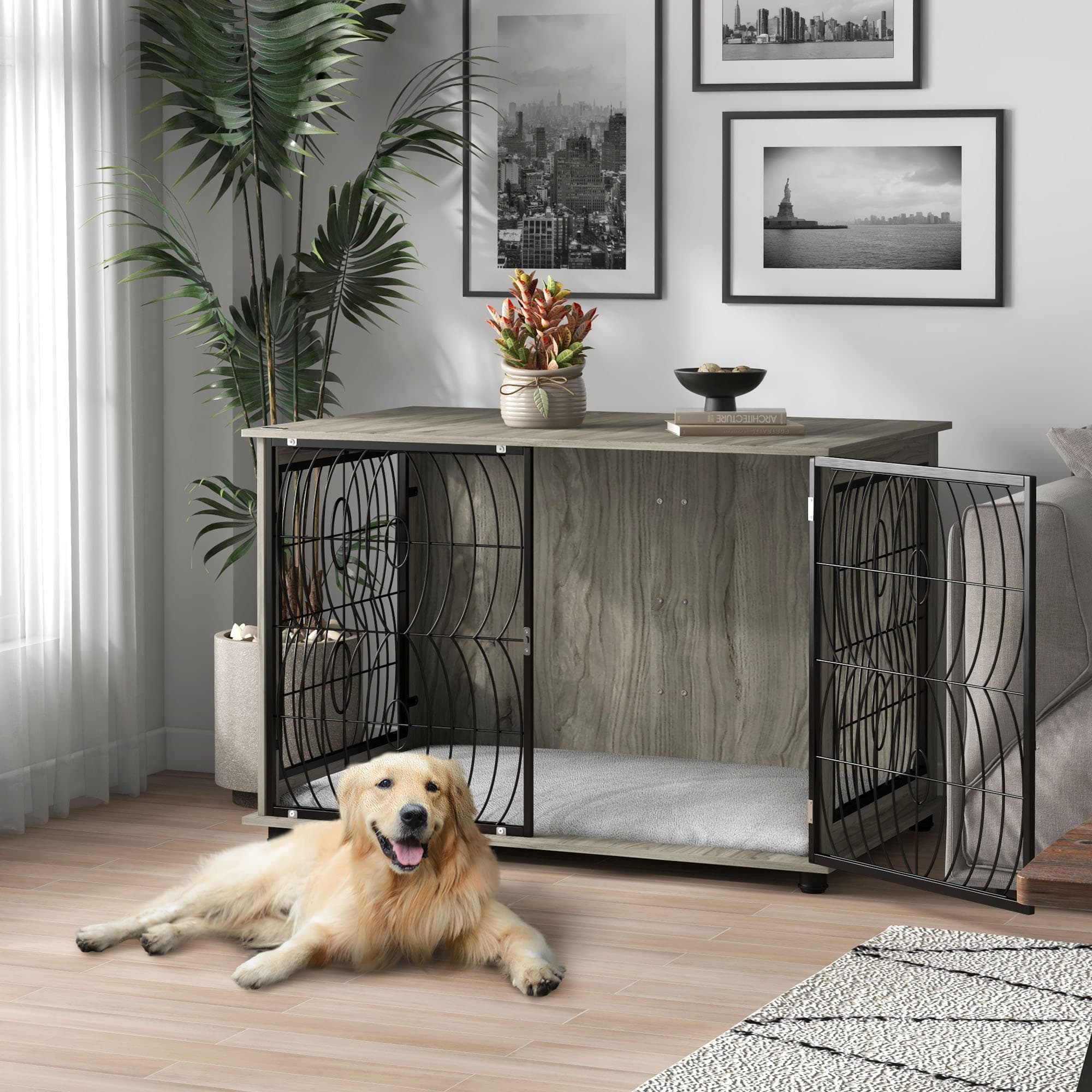 Transform Your Space with this XL Dog Crate Sideboard - image 4