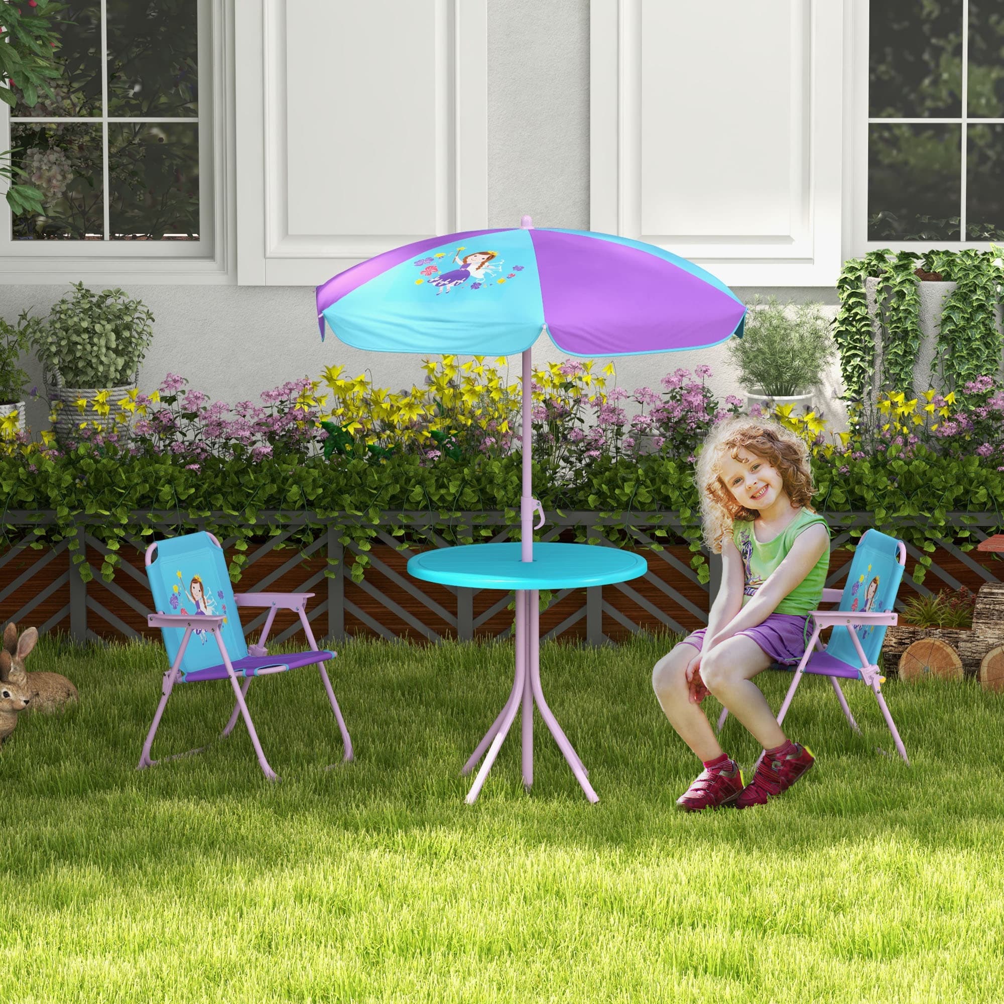 Fairy garden table and chairs for outdoor play - image 6