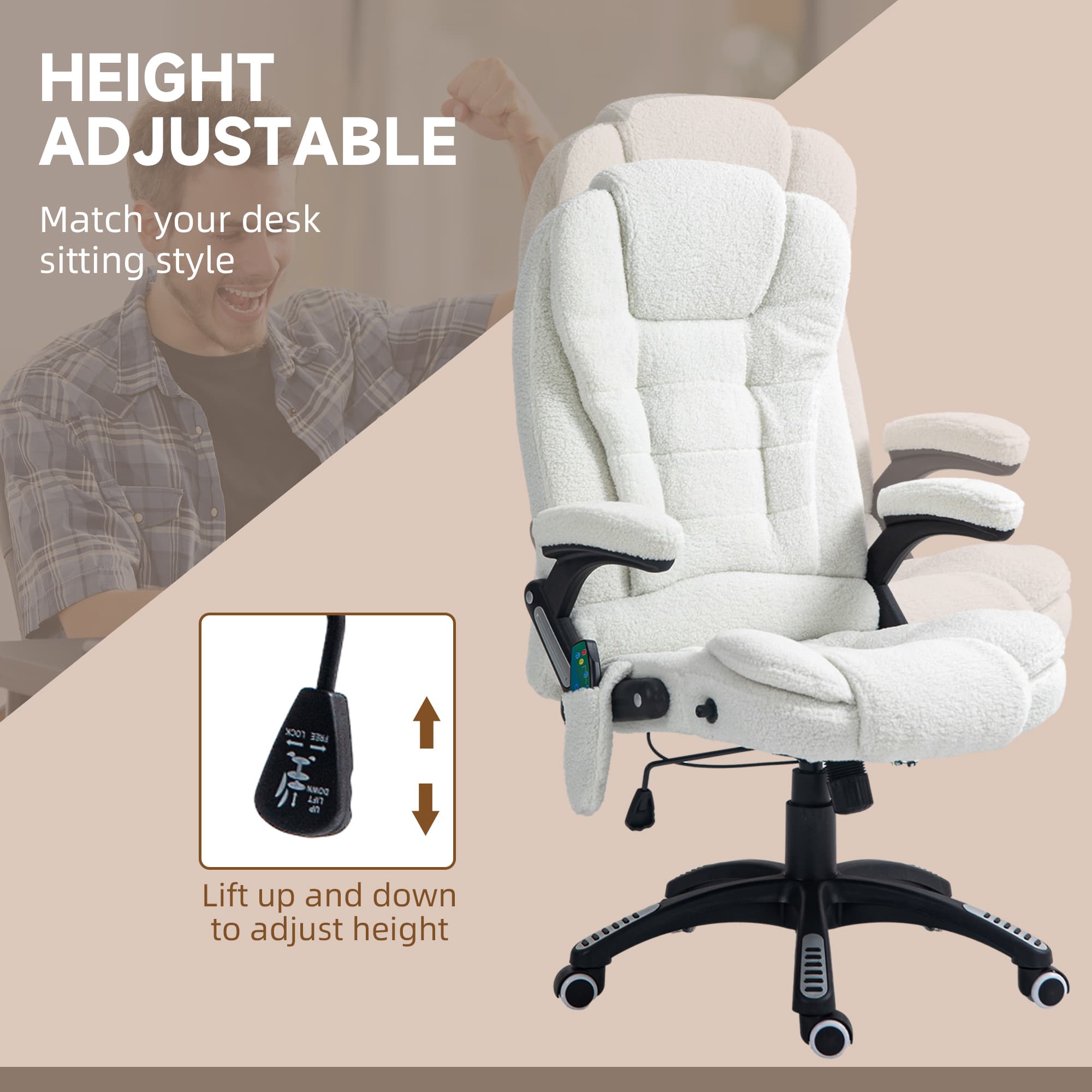 Transform Your Workday with the Vinsetto Boucle Massage Chair - image 5