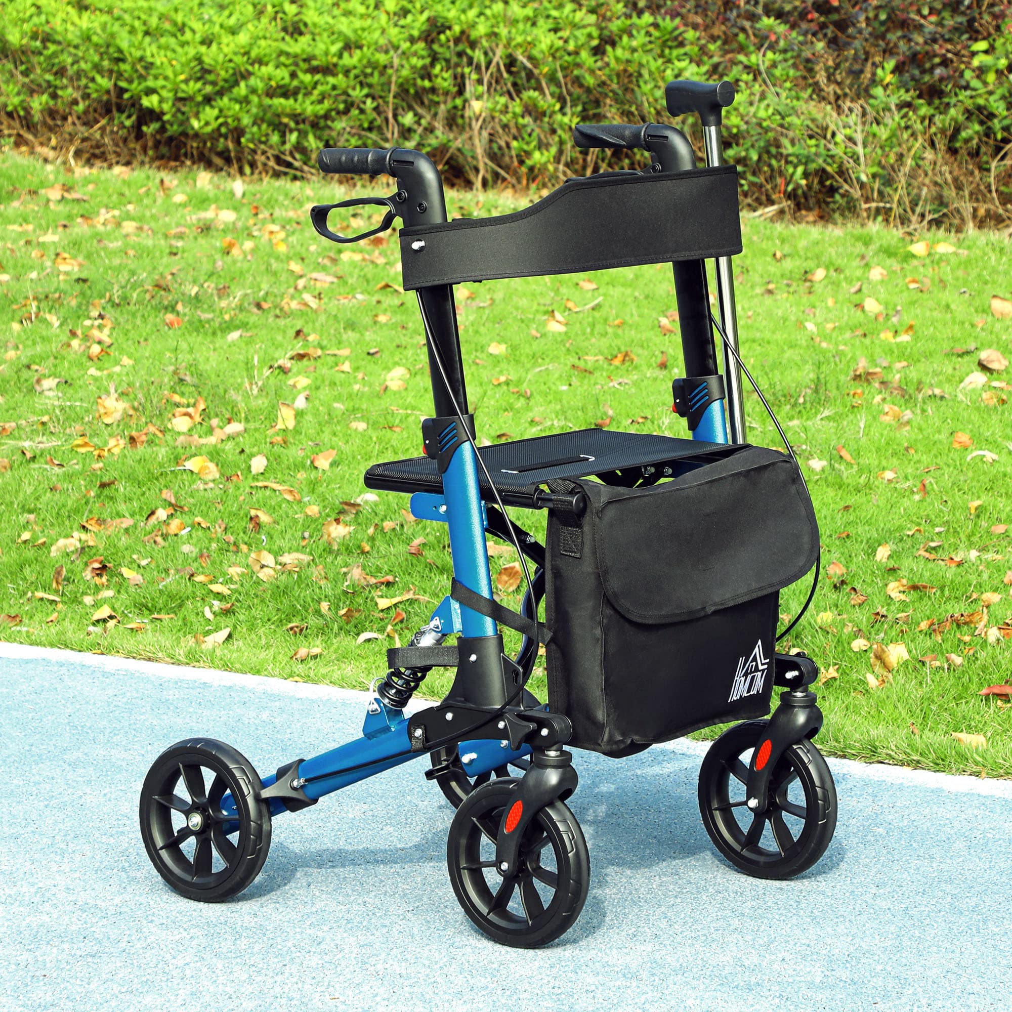 4-Wheel Rollator Walker With Padded Seat, Backrest and Storage Bag - image 8