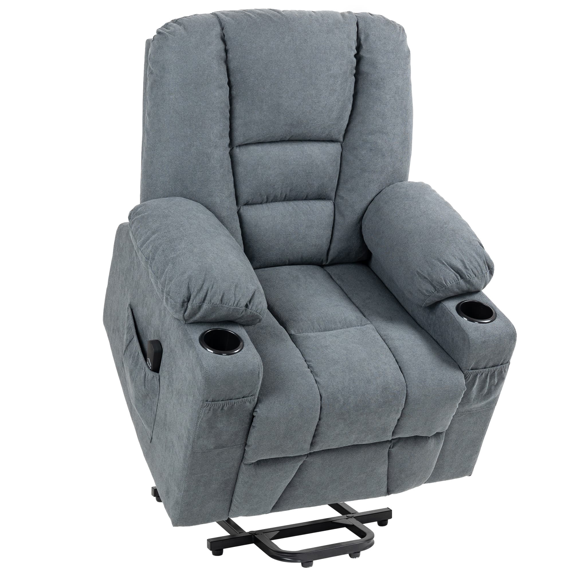Transform Your Comfort with this Oversized Riser Recliner - Grey