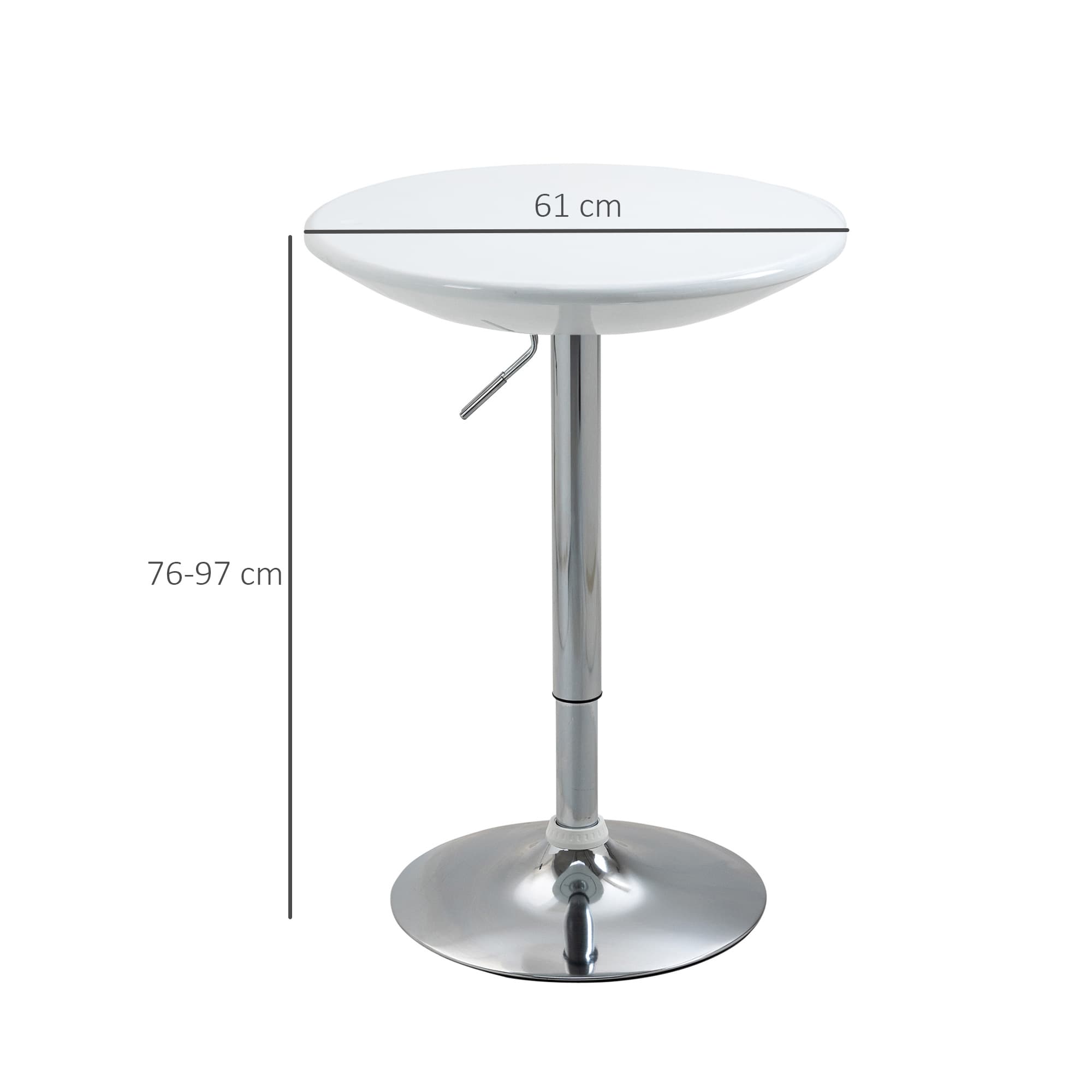 Transform Your Space with this Adjustable White Bar Table - image 4