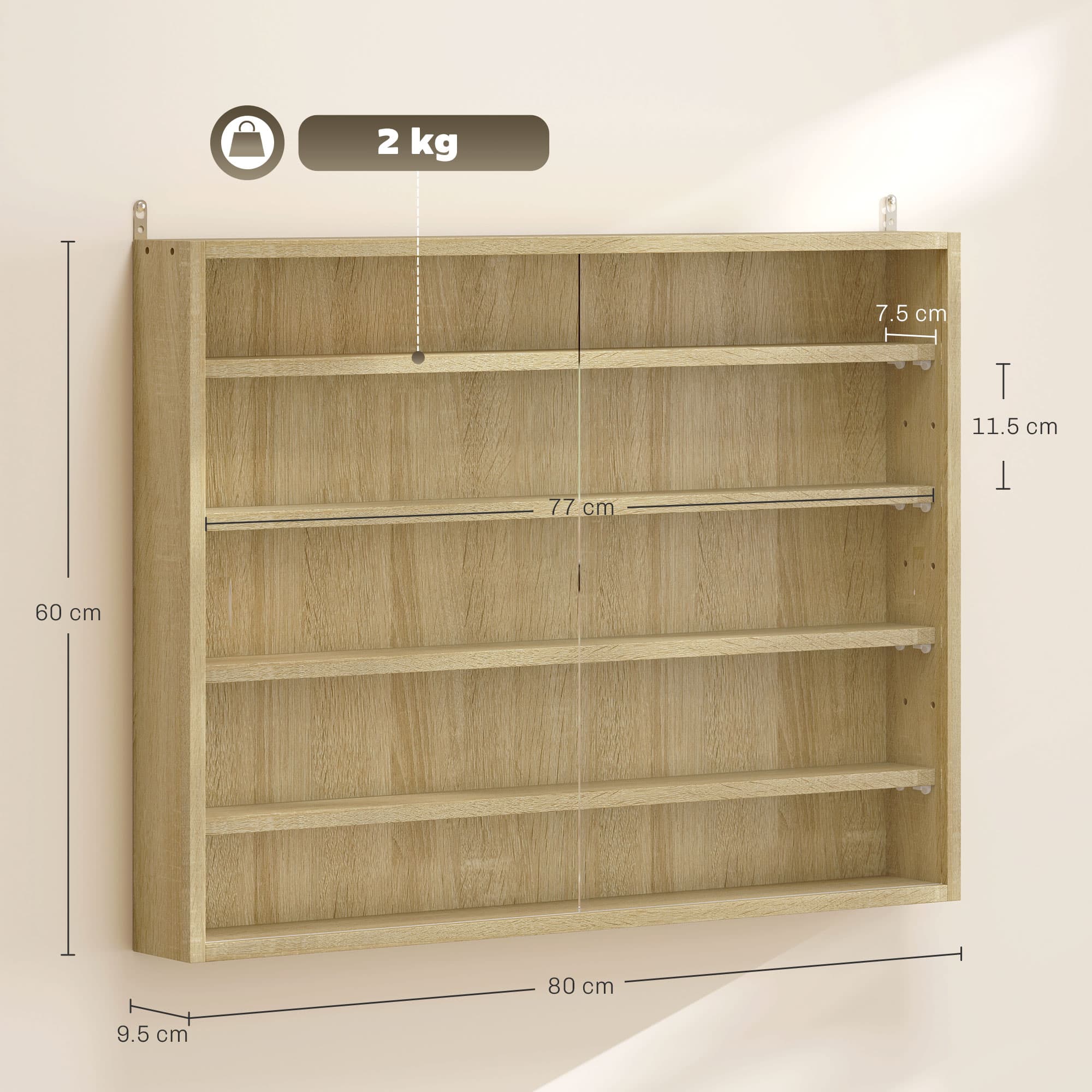 Wall-Mounted Display Cabinet for Ornaments and Collectibles - image 1