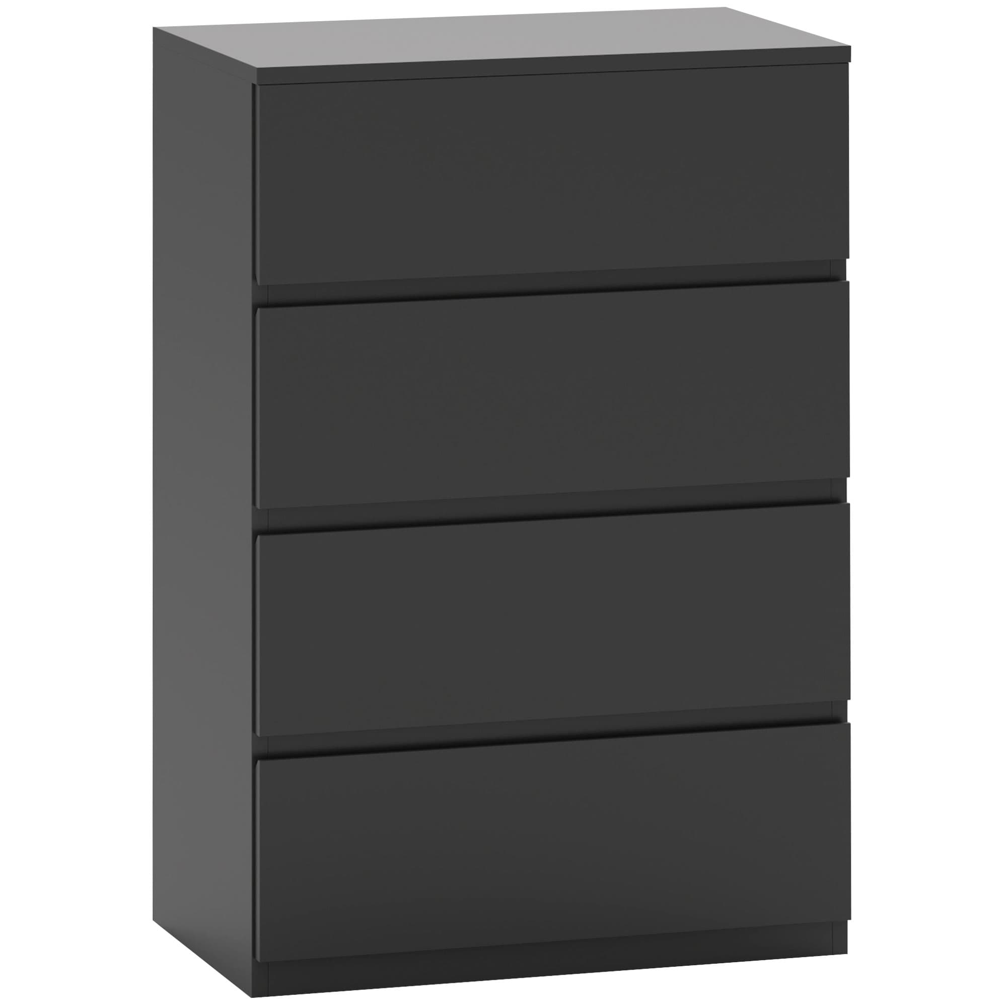 4-Drawer Handleless Chest of Drawers for Bedroom Storage
