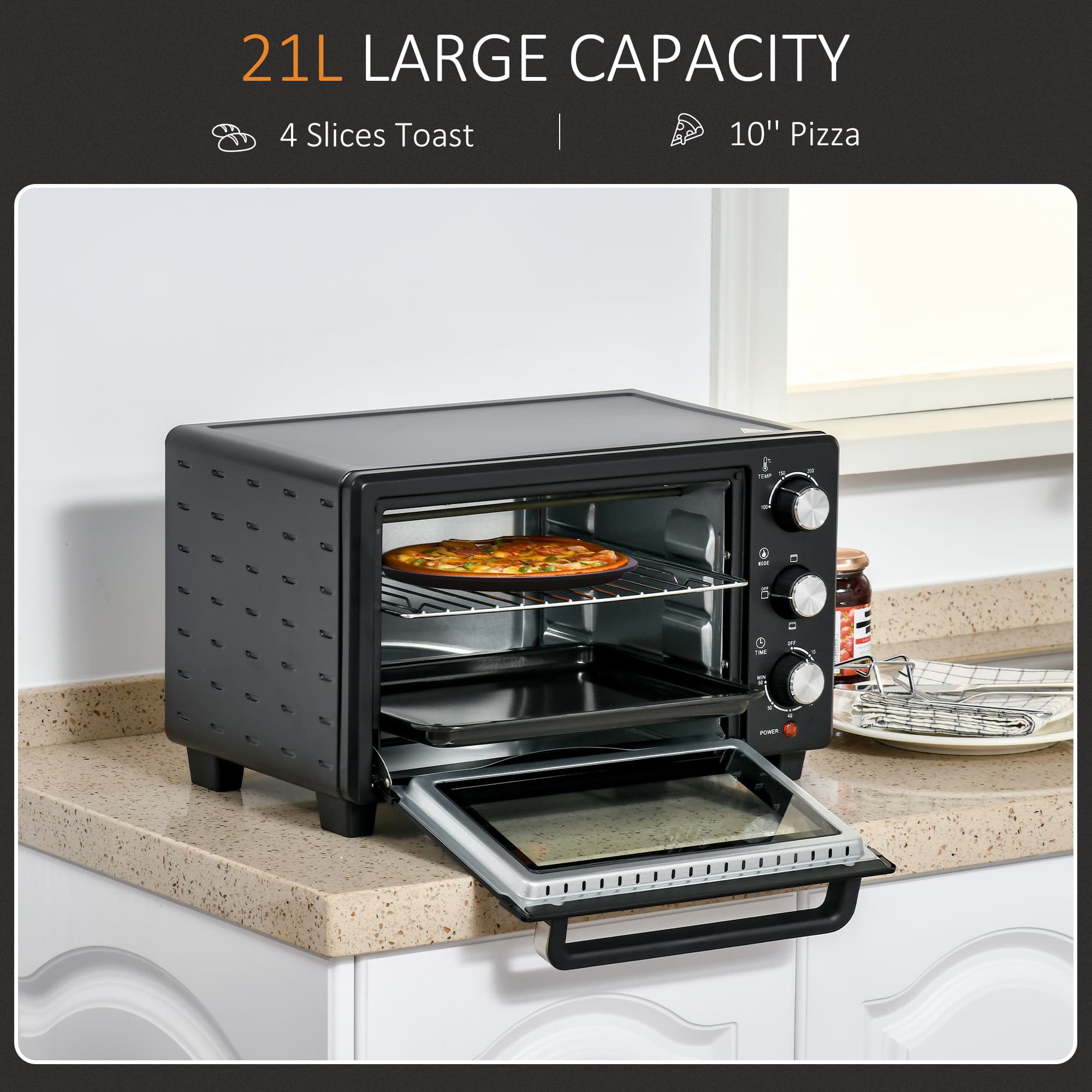 Effortless Cooking with the Premium 21L Mini Desktop Oven - image 5