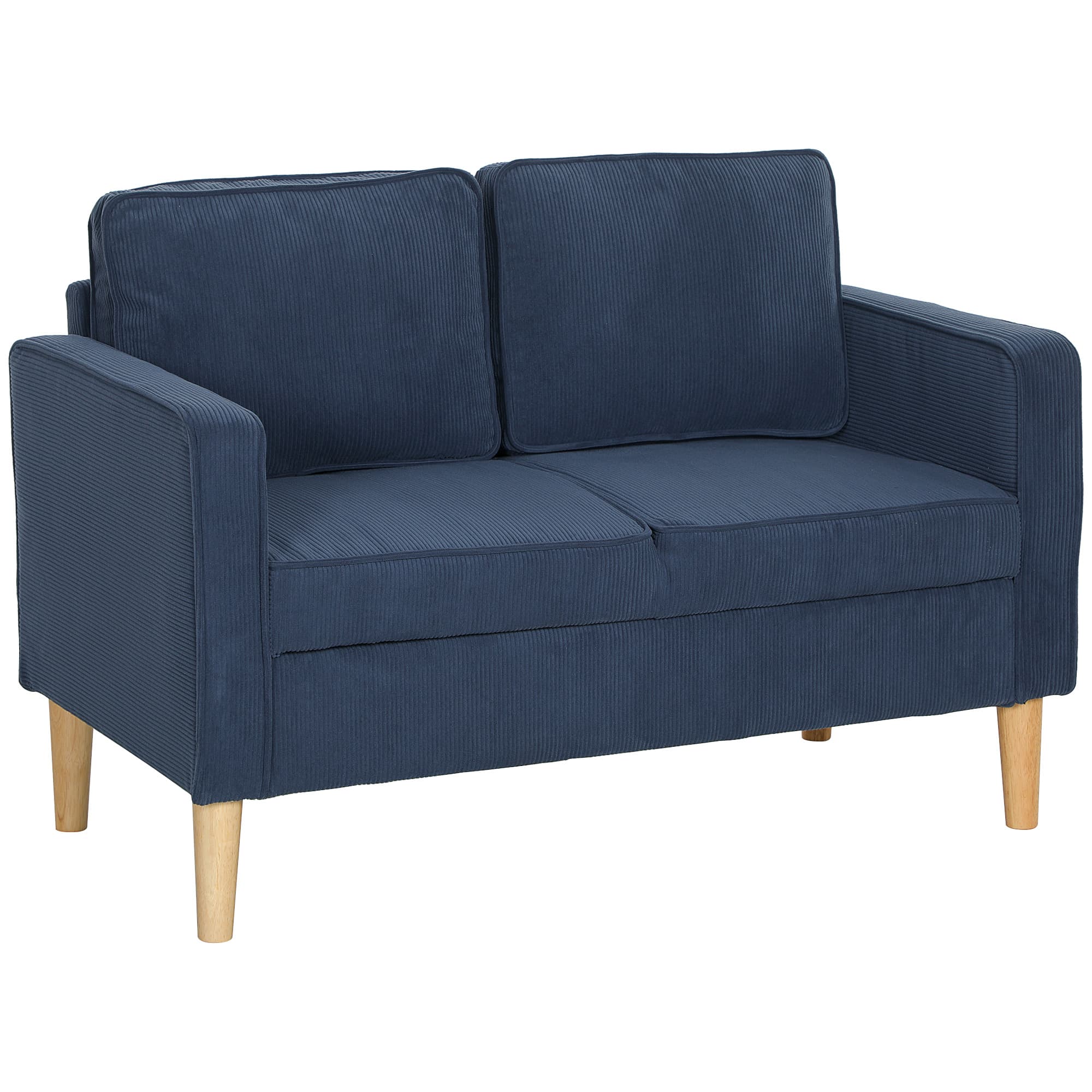 Transform Your Space with this Blue Corduroy Storage Sofa - Blue