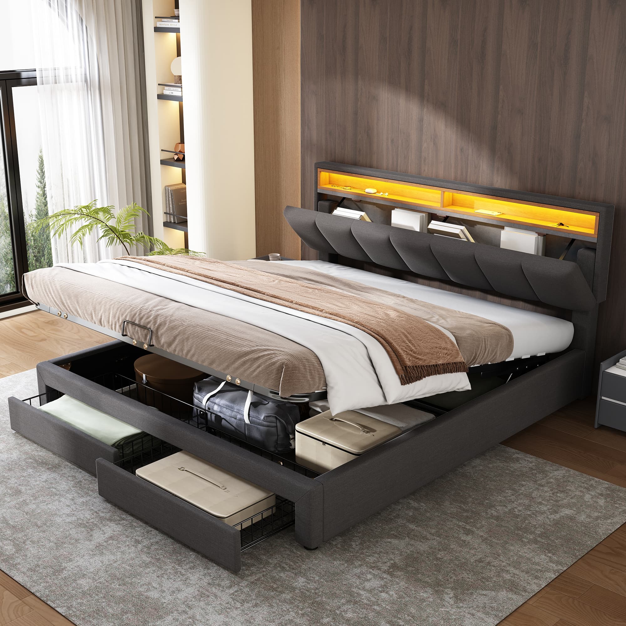 Transform Your Bedroom with Smart Storage & Ambient Lighting - image 5
