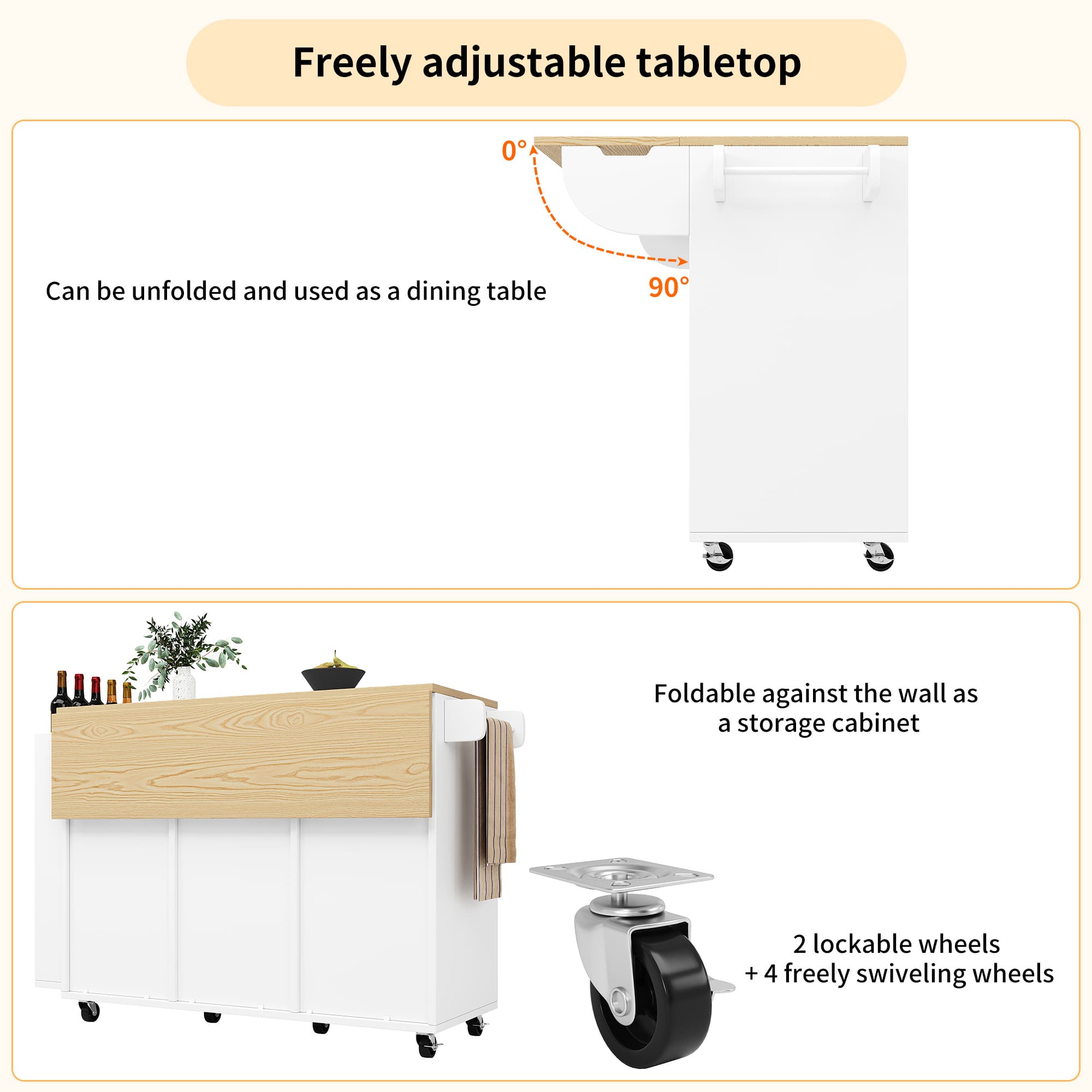 Expand Your Kitchen with a Versatile Mobile Island Trolley - image 1