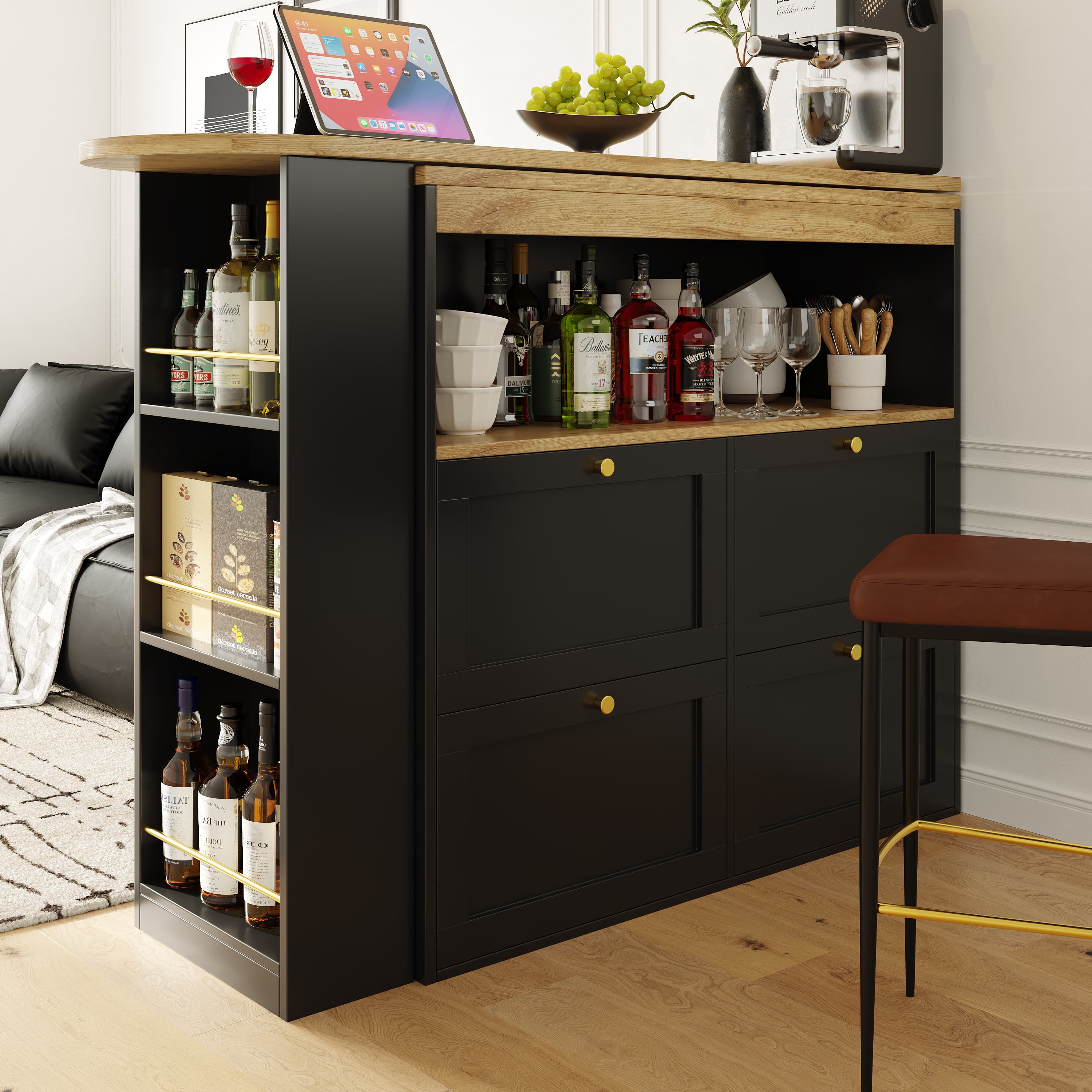 Transform Your Space with a Versatile 360° Swivelling Bar Table - image 1