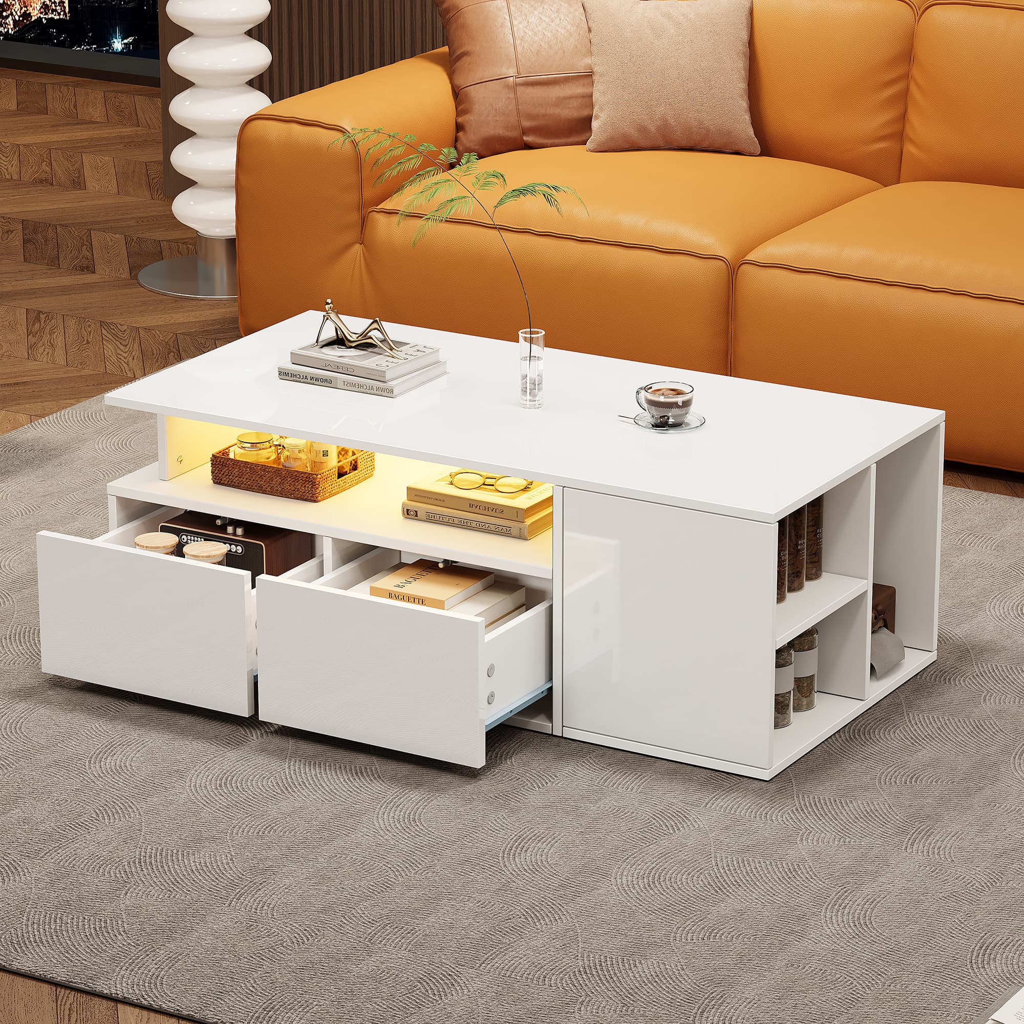 Transform Your Living Room with a Modern LED Coffee Table