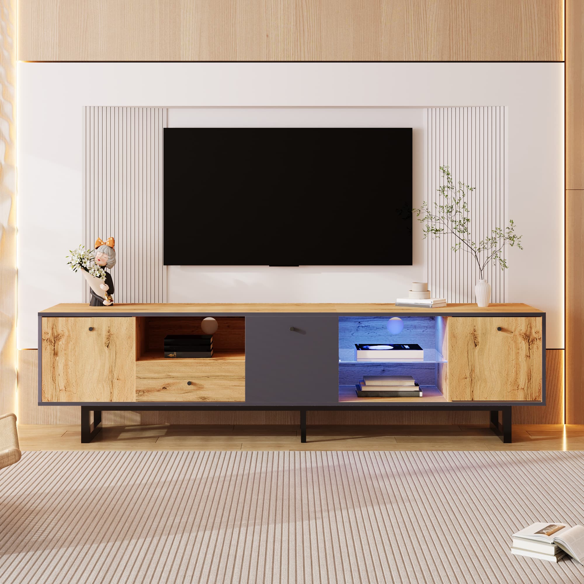 Transform Your Living Room with this Stylish LED TV Cabinet - image 1